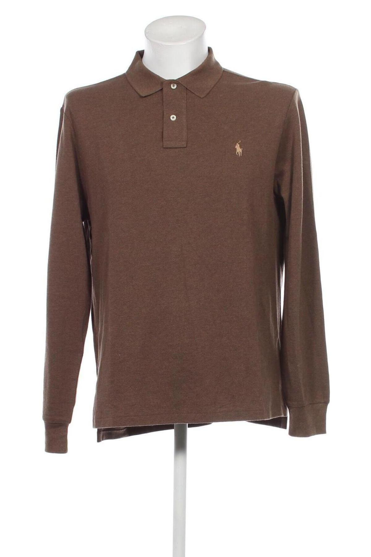 Bluză de bărbați Polo By Ralph Lauren, Mărime XL, Culoare Maro, Preț 423,69 Lei