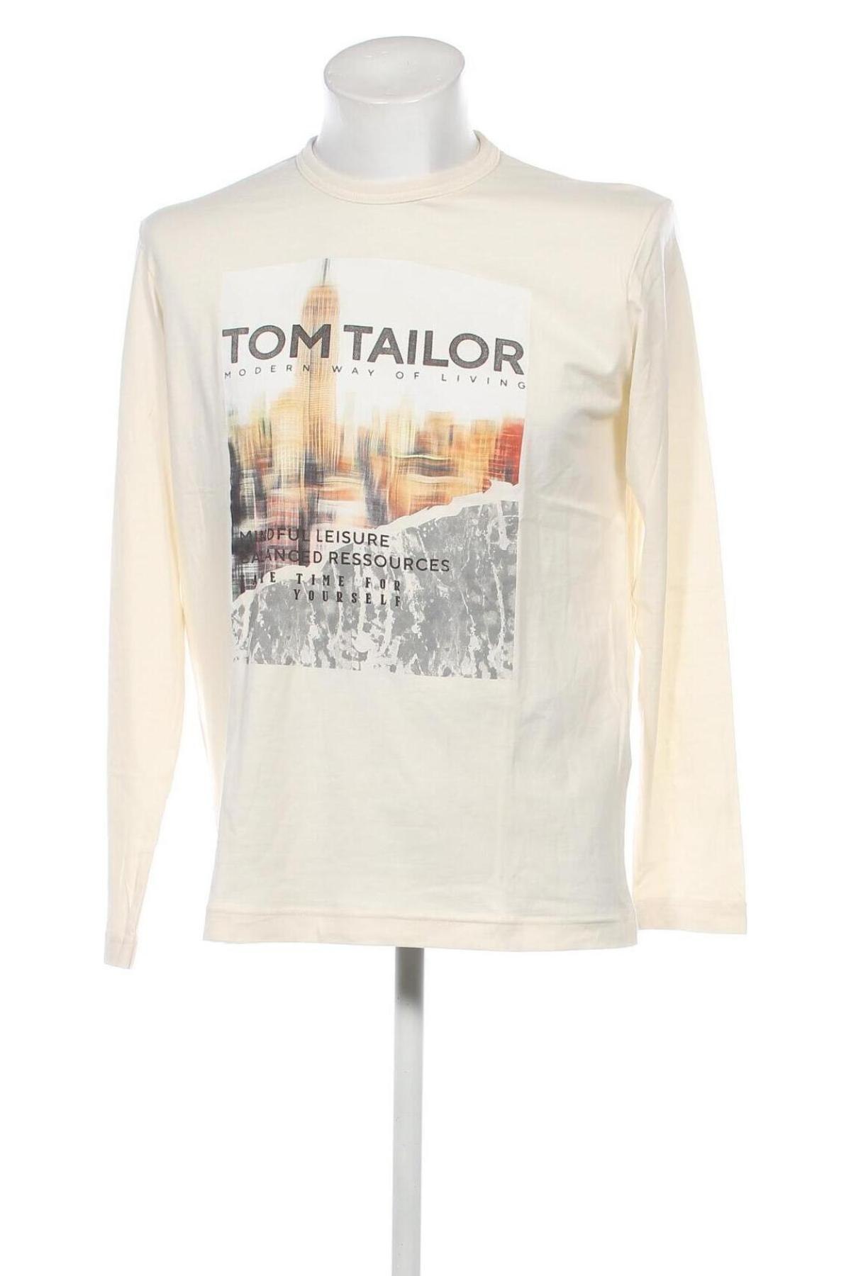 Herren Shirt Tom Tailor, Größe L, Farbe Ecru, Preis € 15,98