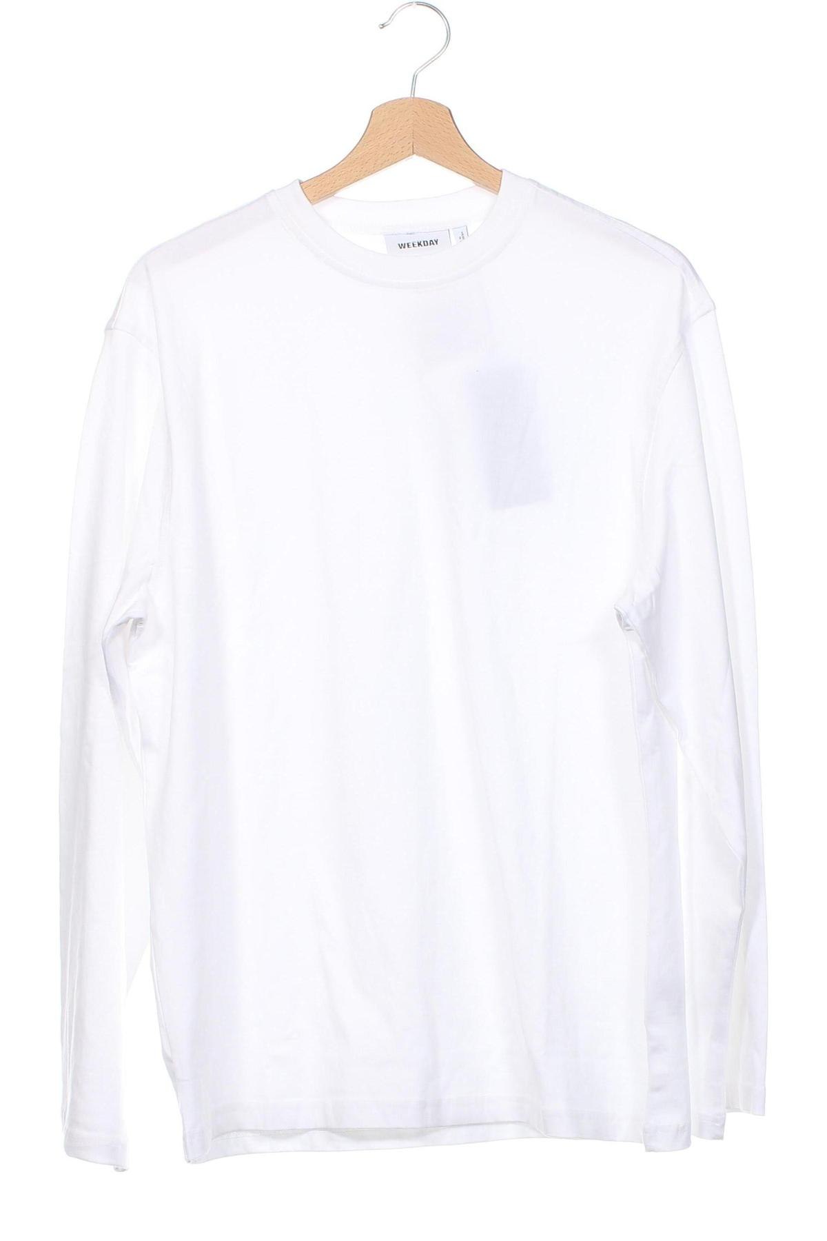 Ανδρική μπλούζα Weekday, Μέγεθος XS, Χρώμα Λευκό, Τιμή 9,28 €