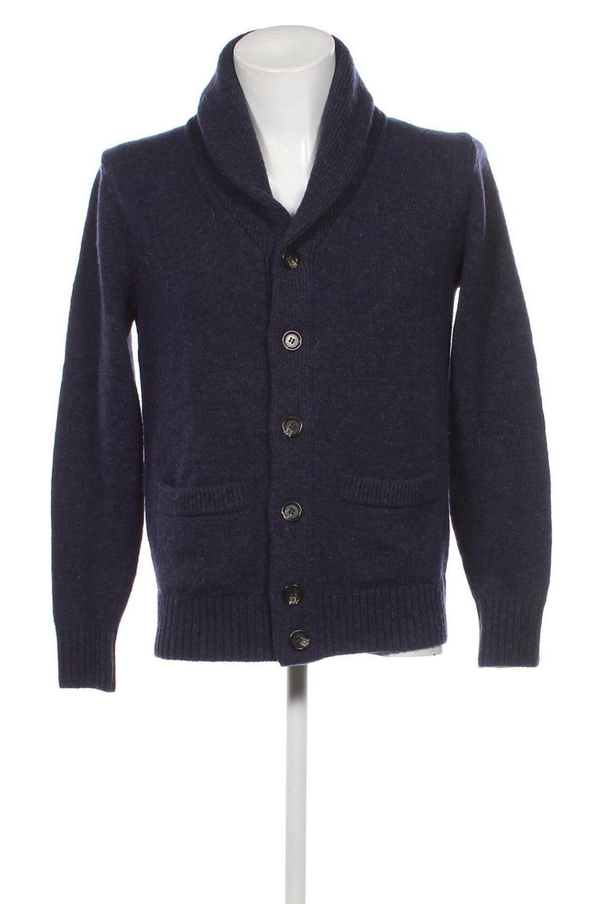 Herren Strickjacke, Größe M, Farbe Blau, Preis 12,51 €