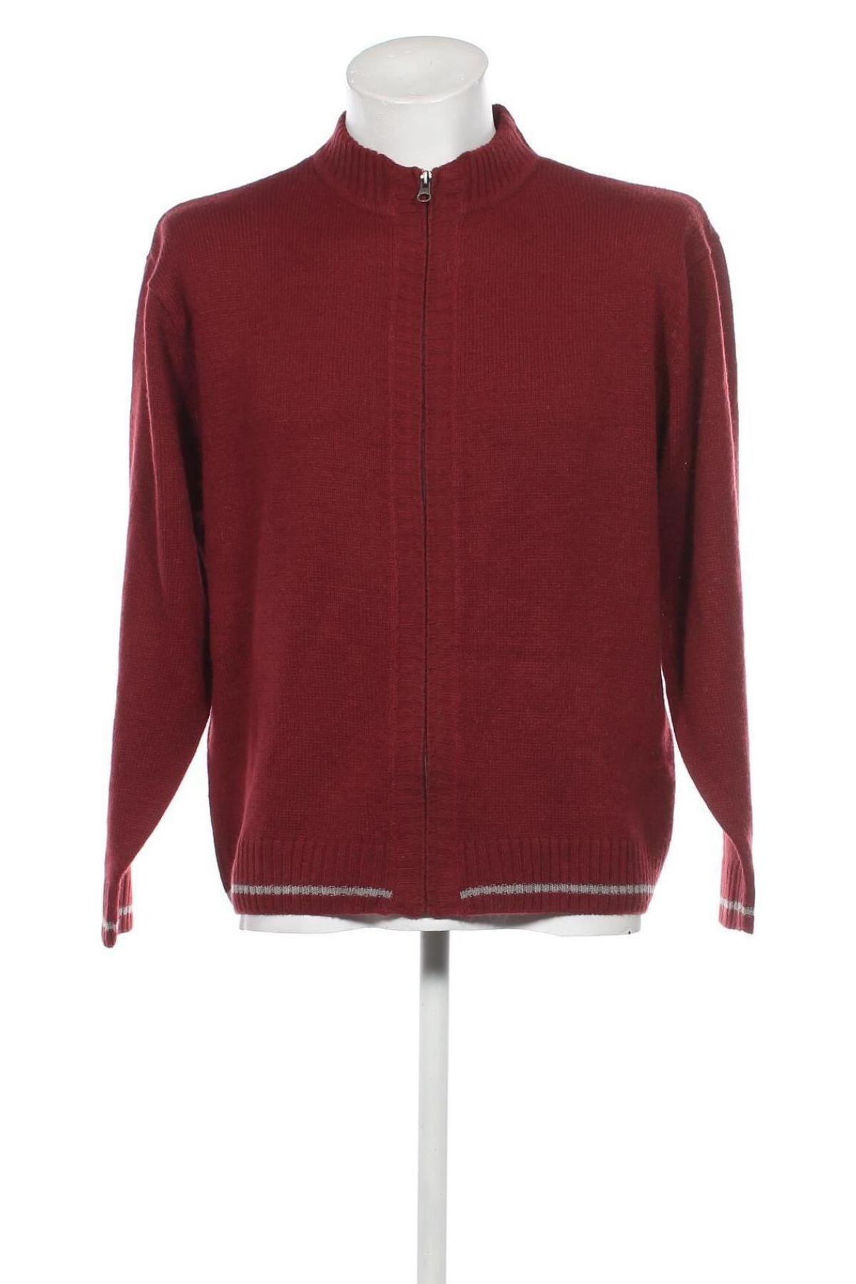 Herren Strickjacke, Größe L, Farbe Rot, Preis 12,51 €