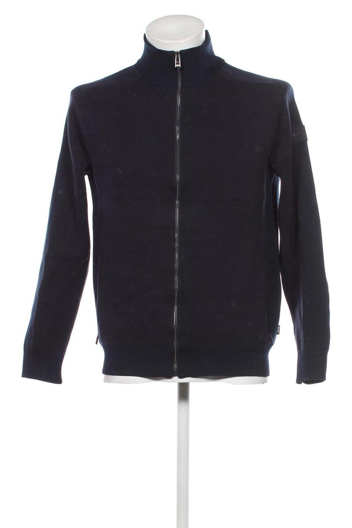 Herren Strickjacke BOSS, Größe L, Farbe Blau, Preis € 61,97