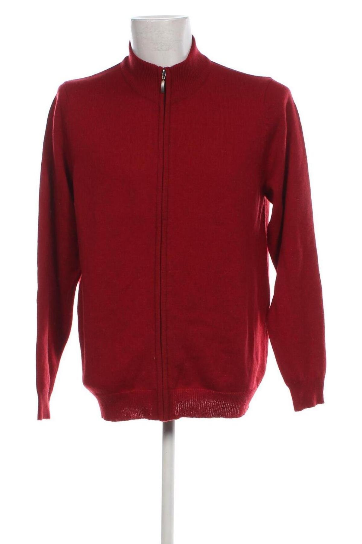 Herren Strickjacke Camargue, Größe XL, Farbe Rot, Preis 12,11 €