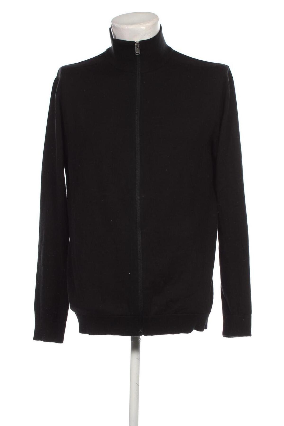 Jachetă tricotată de bărbați Selected Homme, Mărime XL, Culoare Negru, Preț 168,26 Lei