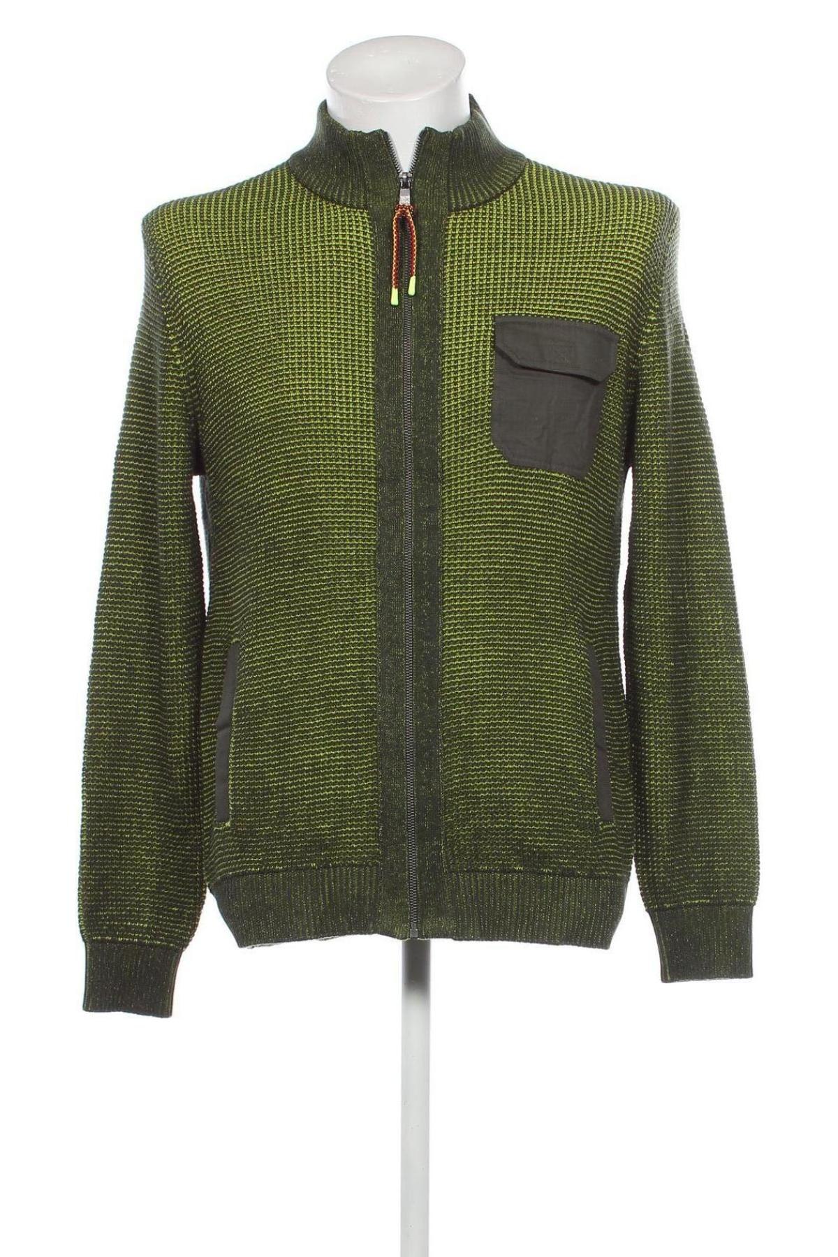 Herren Strickjacke Walbusch, Größe L, Farbe Grün, Preis € 38,83