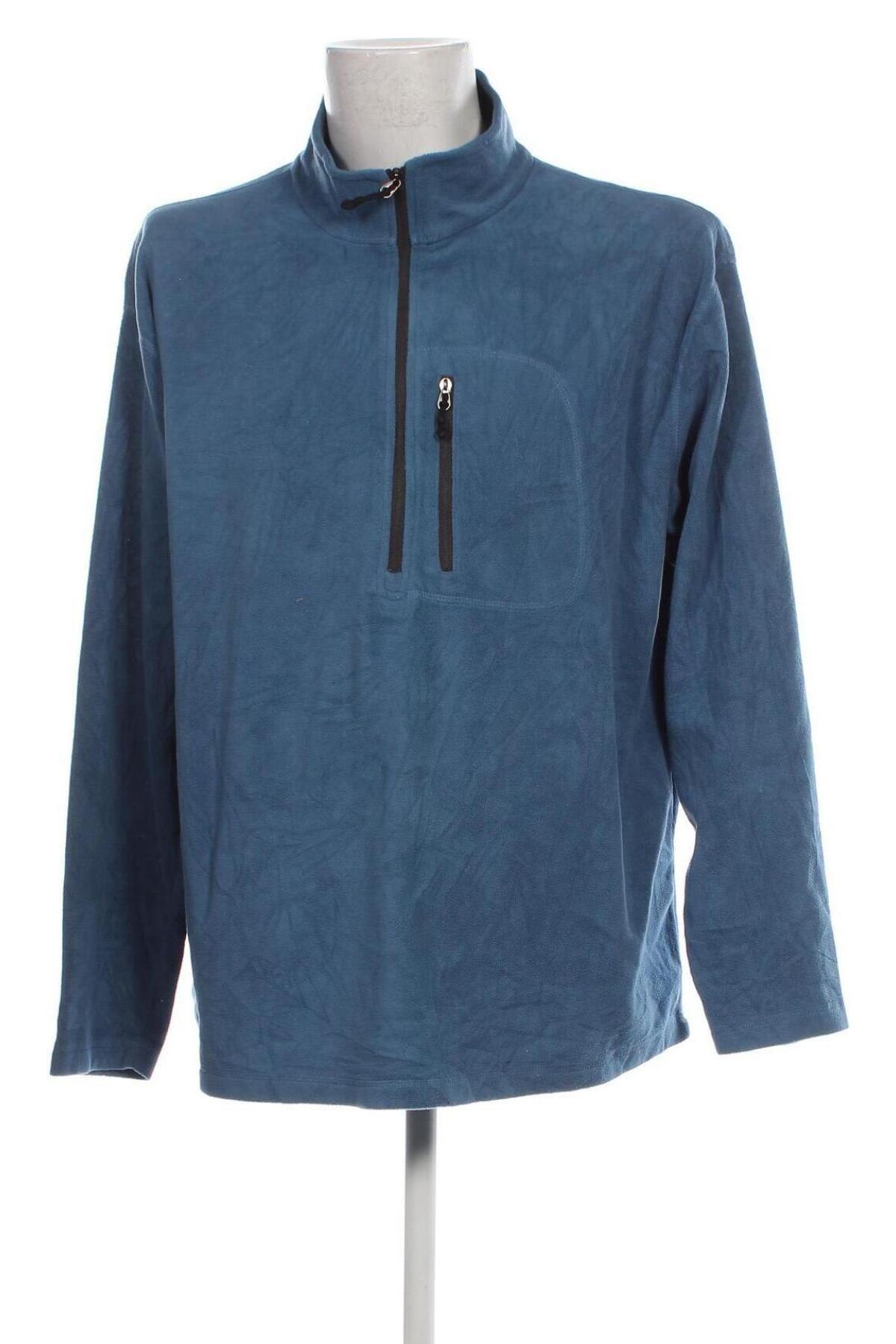 Ανδρική μπλούζα fleece, Μέγεθος XXL, Χρώμα Μπλέ, Τιμή 7,83 €