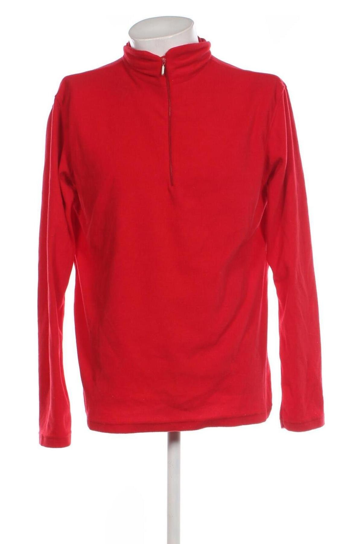 Herren Fleece Shirt, Größe XL, Farbe Rot, Preis 7,20 €