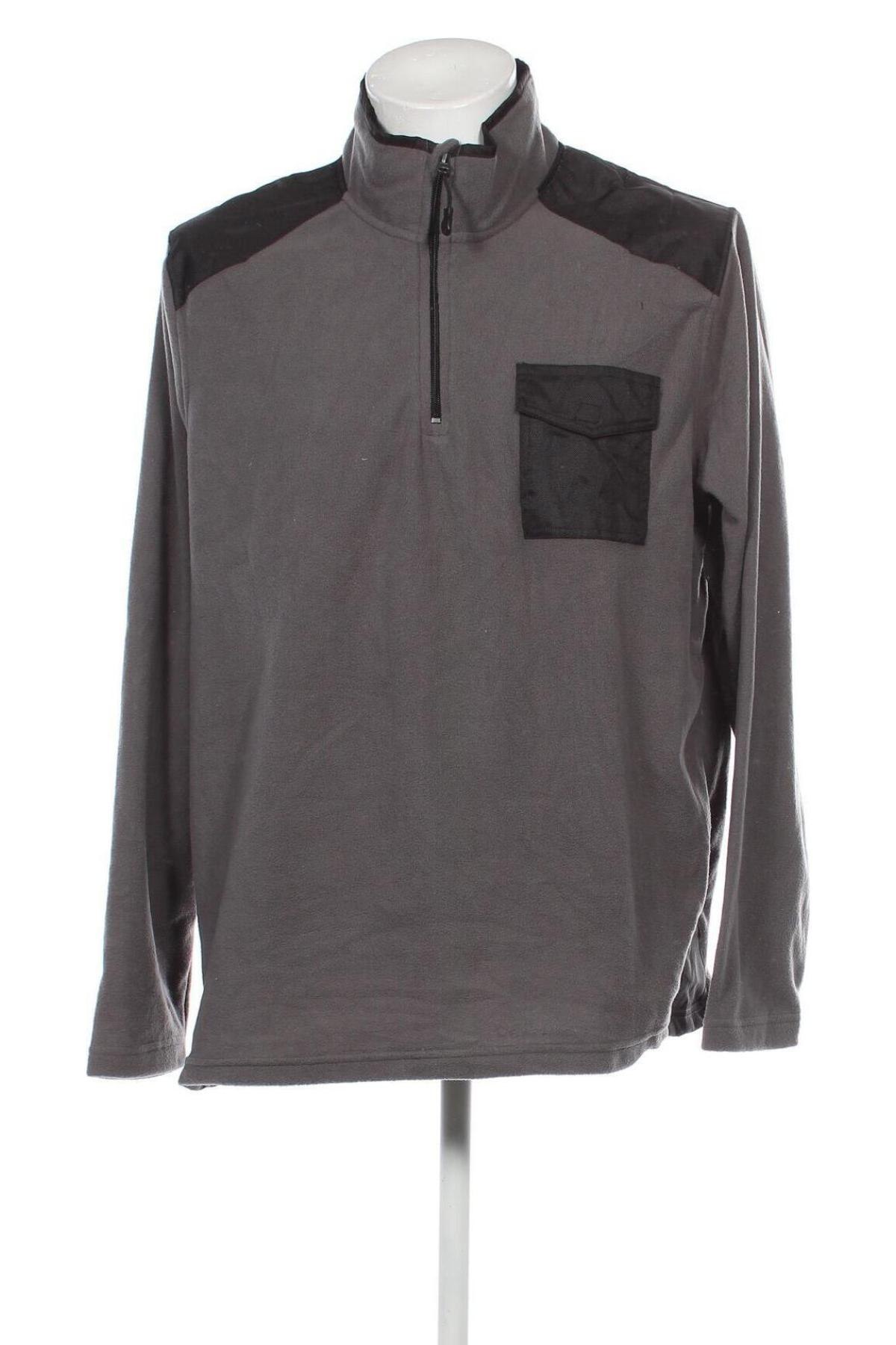 Ανδρική μπλούζα fleece Top Tex, Μέγεθος XL, Χρώμα Γκρί, Τιμή 7,12 €