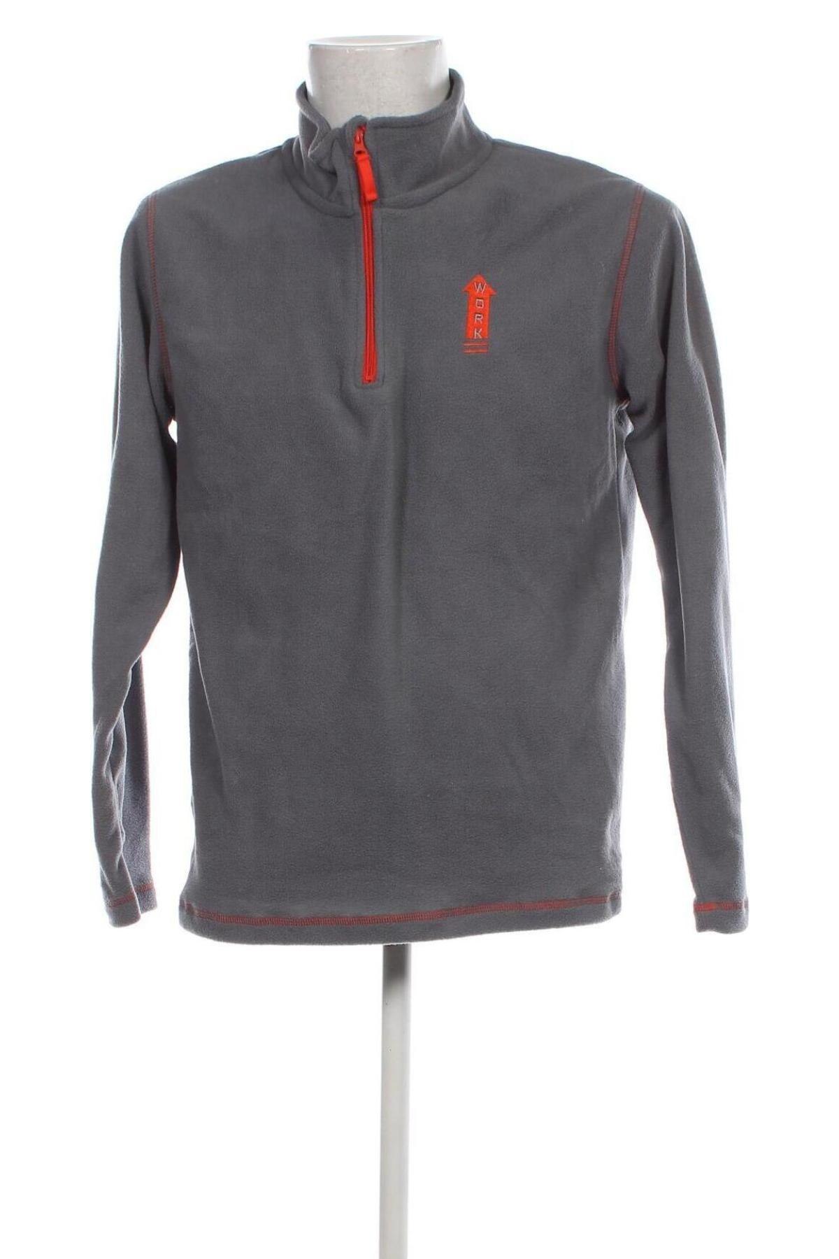 Ανδρική μπλούζα fleece Top Tex, Μέγεθος M, Χρώμα Γκρί, Τιμή 14,23 €