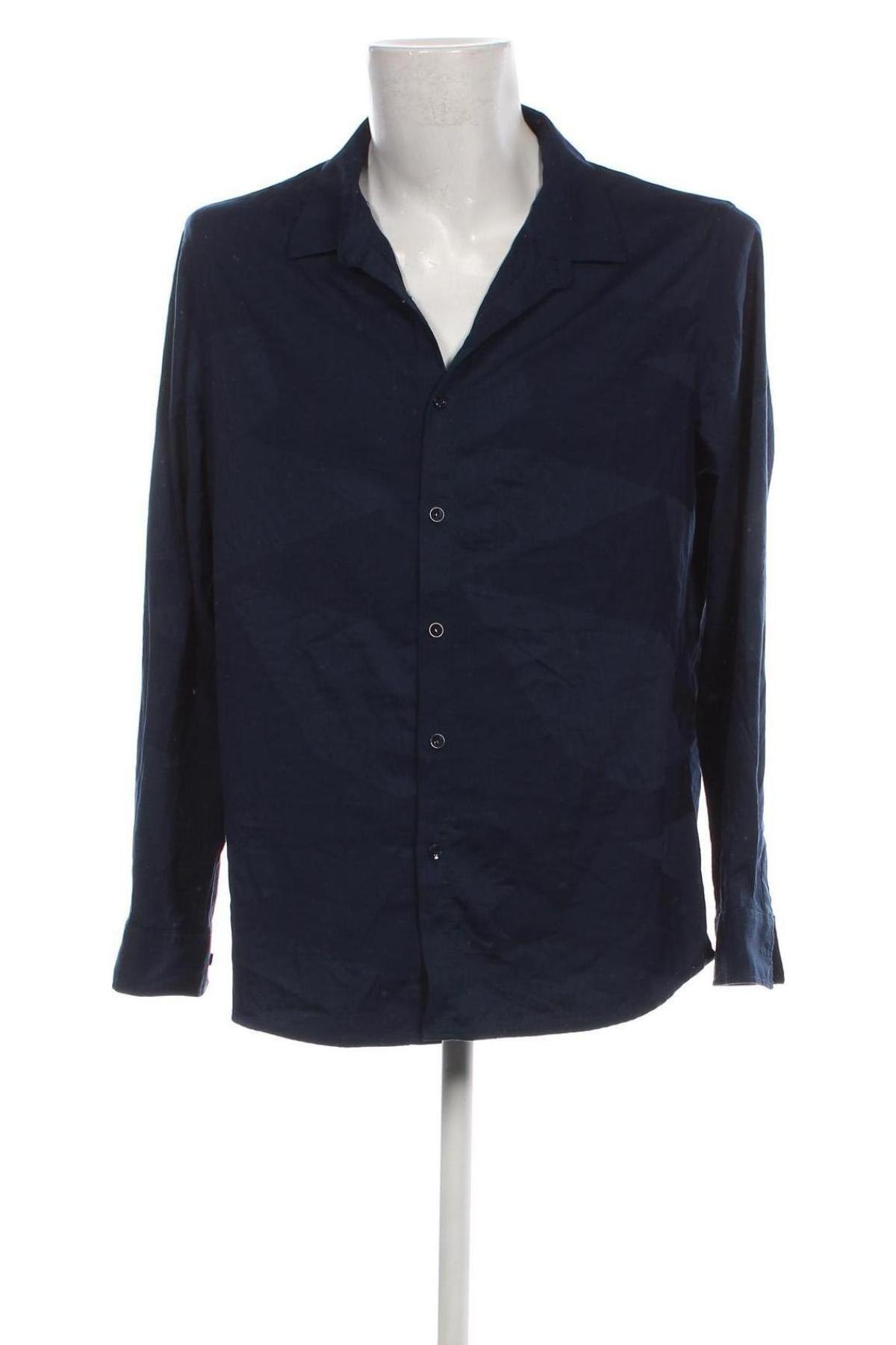 Ανδρικό πουκάμισο, Μέγεθος L, Χρώμα Μπλέ, Τιμή 7,18 €