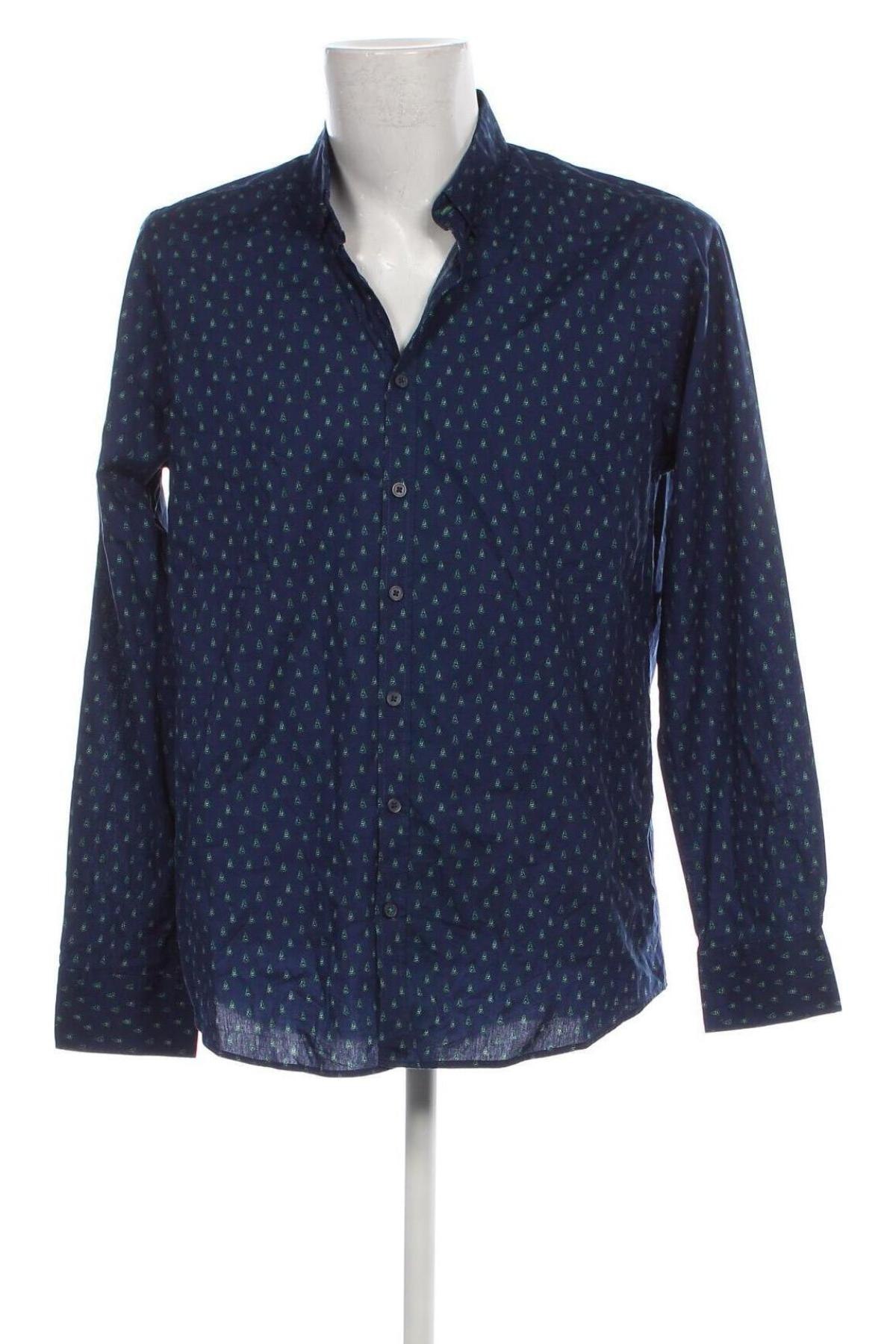 Ανδρικό πουκάμισο, Μέγεθος XL, Χρώμα Μπλέ, Τιμή 7,18 €