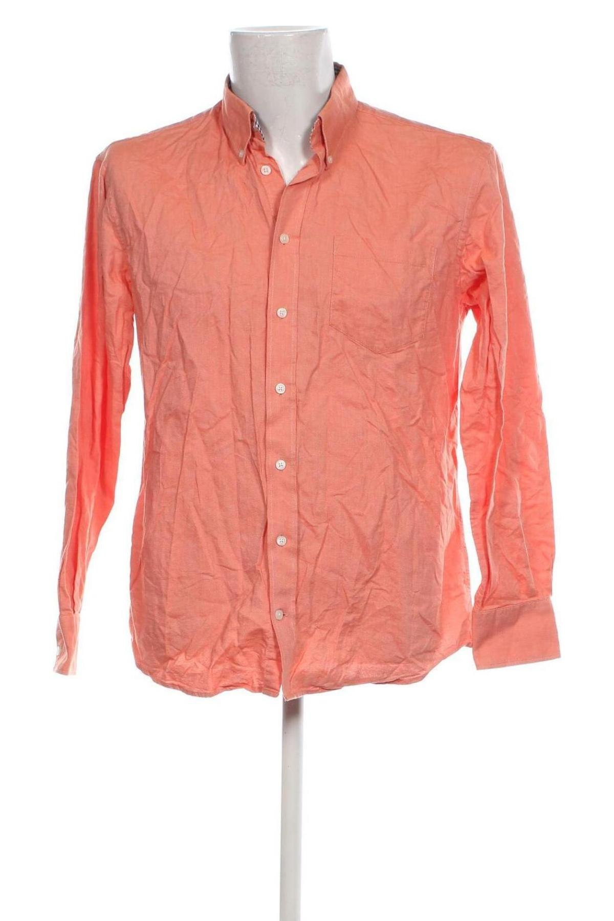 Ανδρικό πουκάμισο, Μέγεθος L, Χρώμα Πορτοκαλί, Τιμή 17,94 €