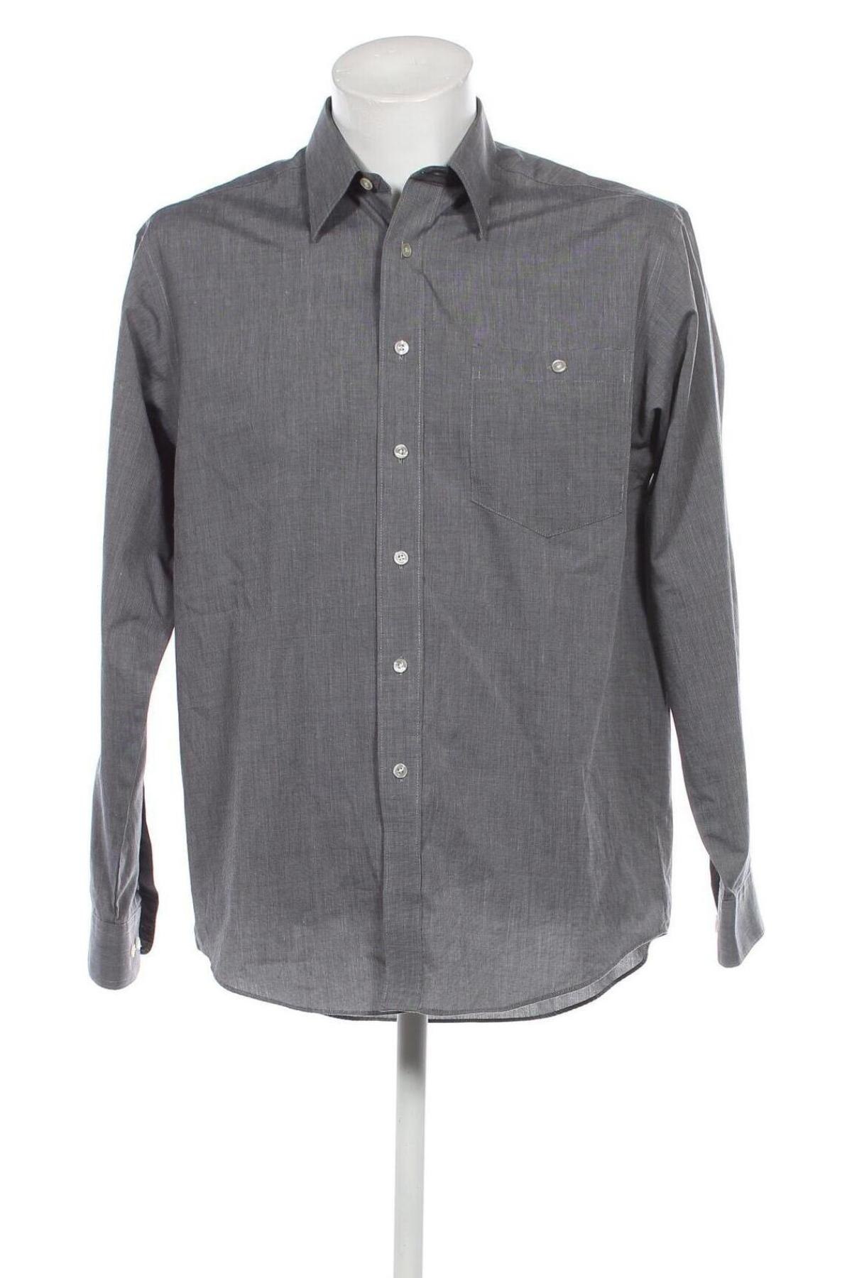 Ανδρικό πουκάμισο, Μέγεθος M, Χρώμα Γκρί, Τιμή 5,38 €