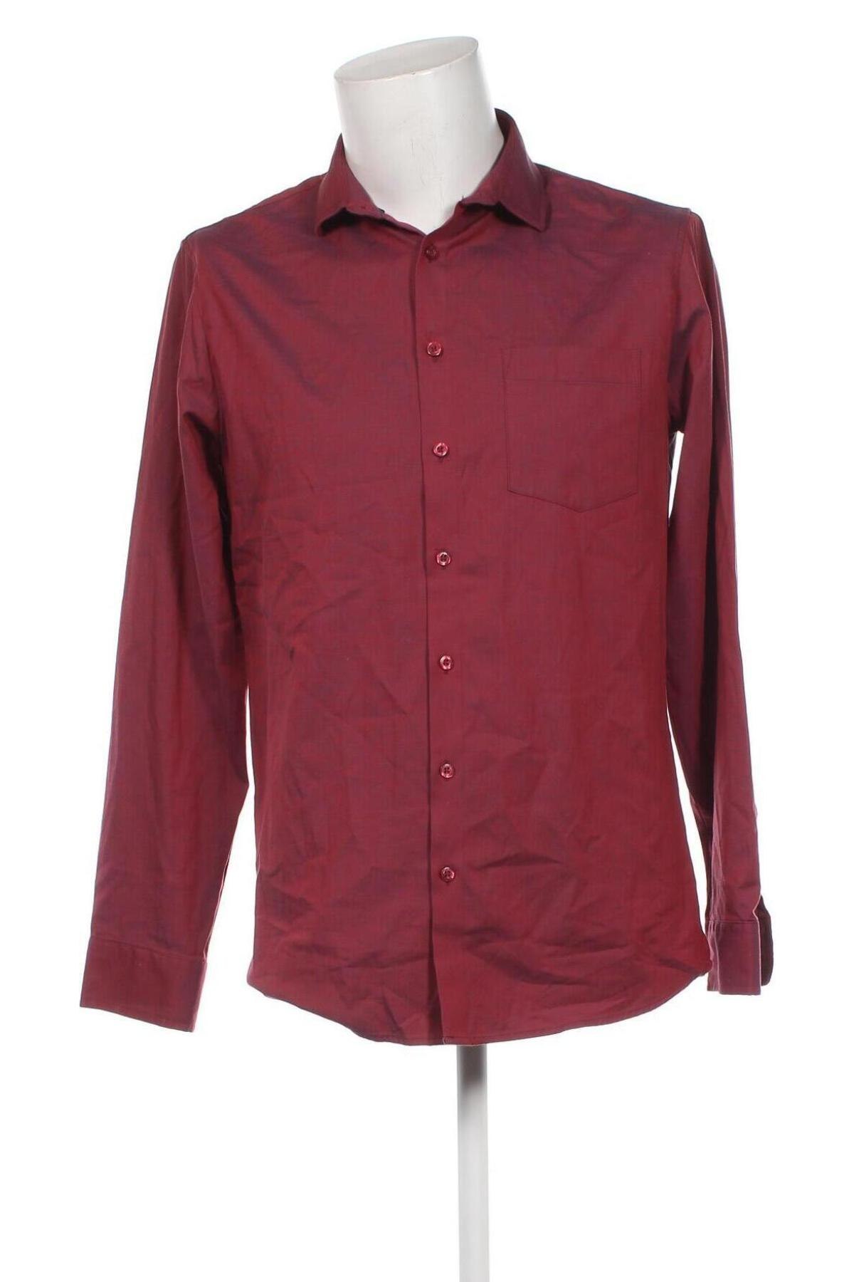 Ανδρικό πουκάμισο, Μέγεθος M, Χρώμα Κόκκινο, Τιμή 4,49 €
