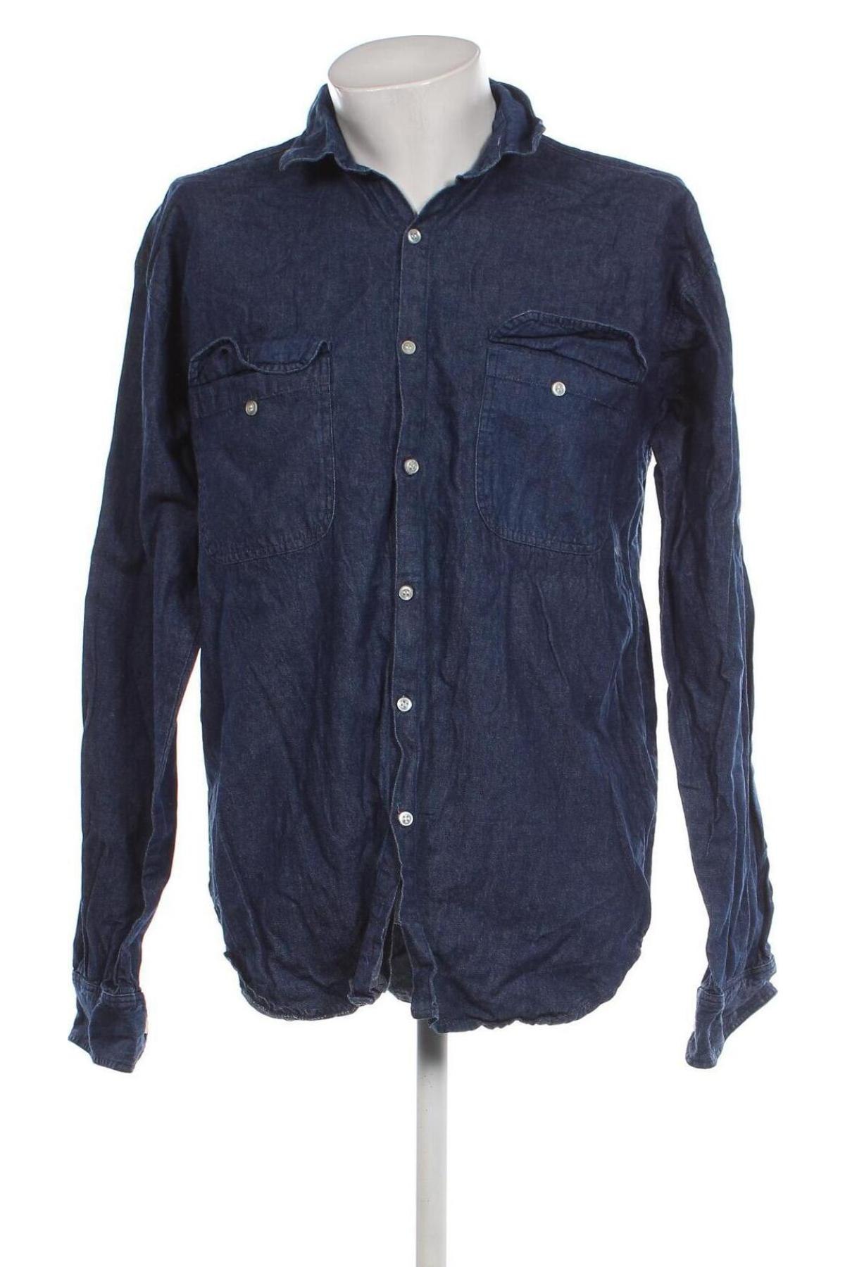 Ανδρικό πουκάμισο, Μέγεθος XL, Χρώμα Μπλέ, Τιμή 8,01 €