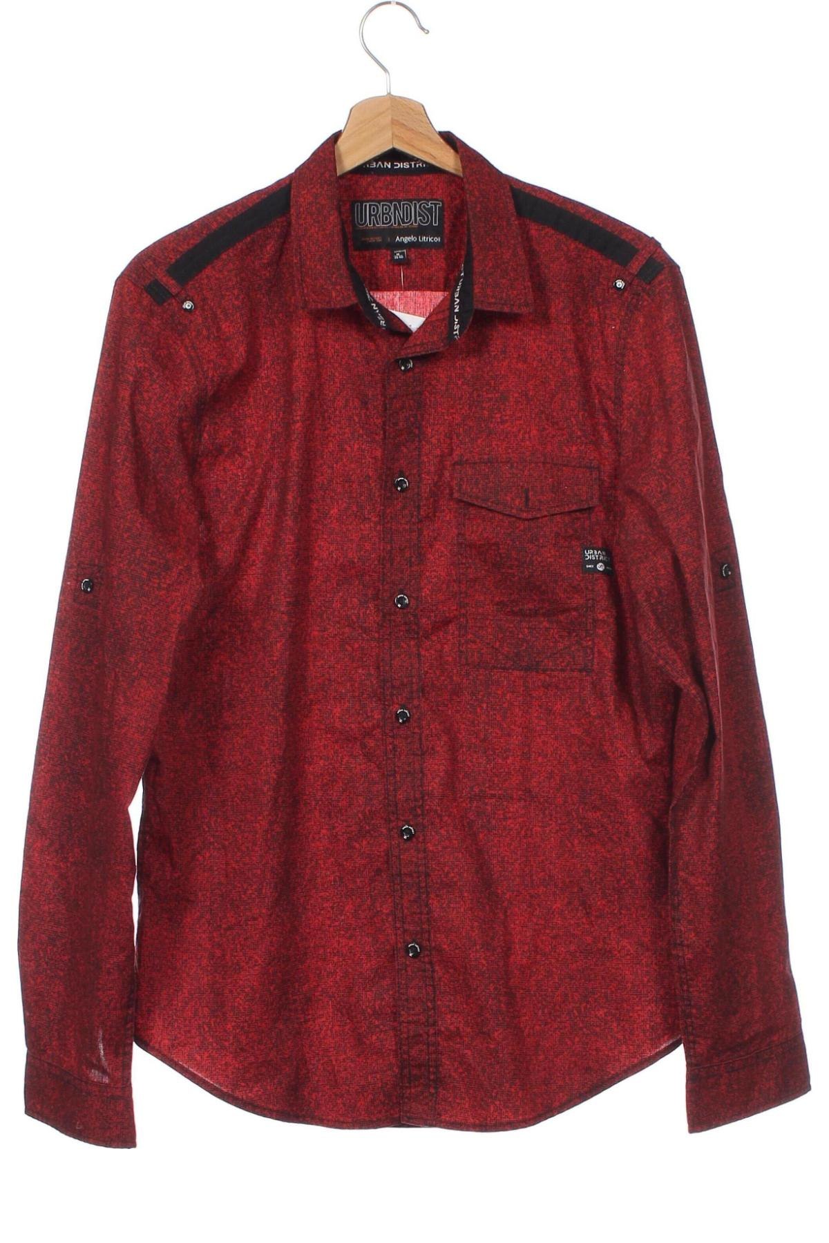 Мъжка риза Angelo Litrico, Размер M, Цвят Червен, Цена 10,15 лв.