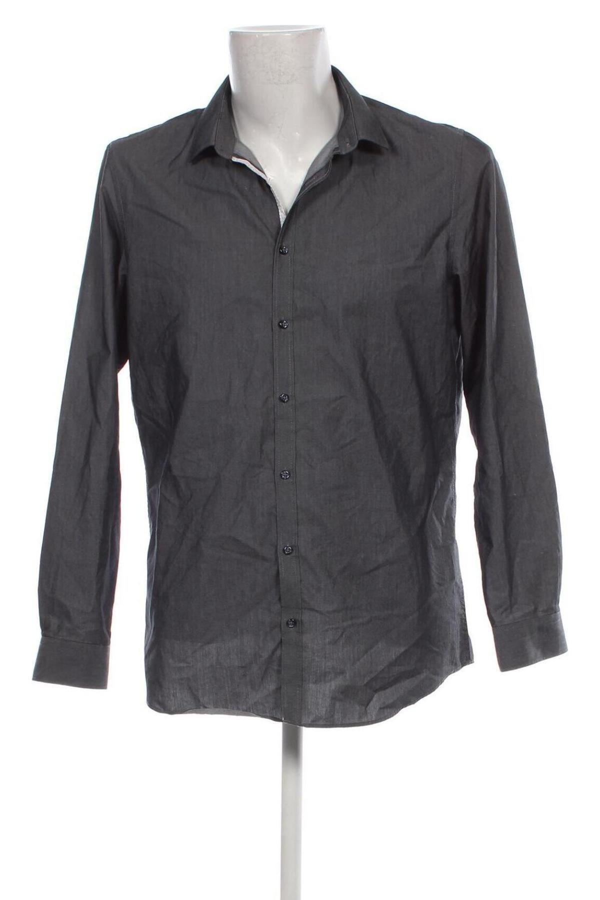Ανδρικό πουκάμισο Angelo Litrico, Μέγεθος L, Χρώμα Γκρί, Τιμή 8,97 €