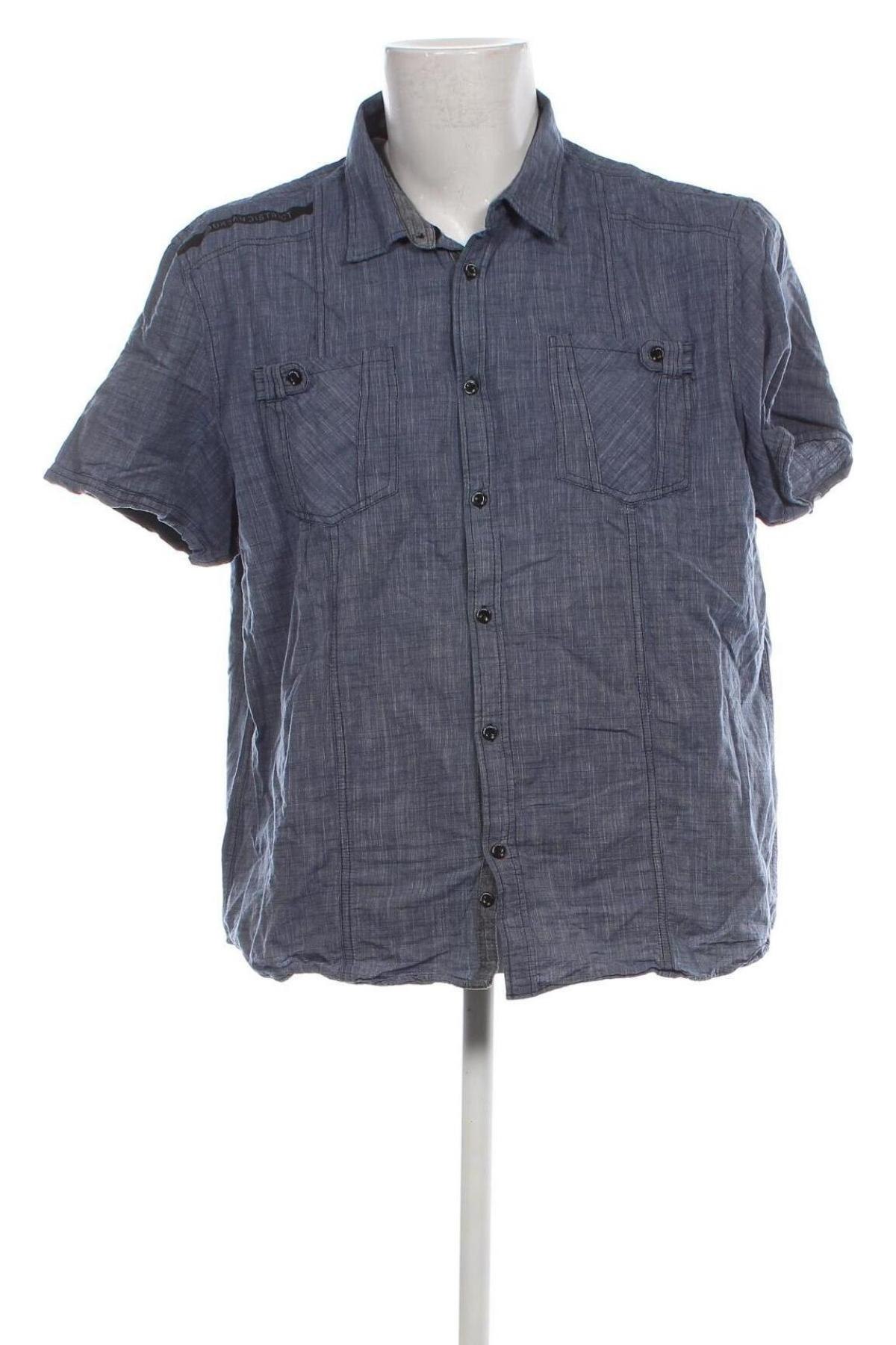 Мъжка риза Angelo Litrico, Размер XXL, Цвят Син, Цена 16,53 лв.
