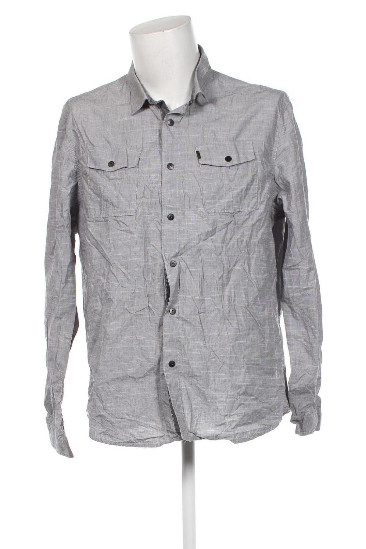 Мъжка риза Angelo Litrico, Размер XXL, Цвят Сив, Цена 29,00 лв.