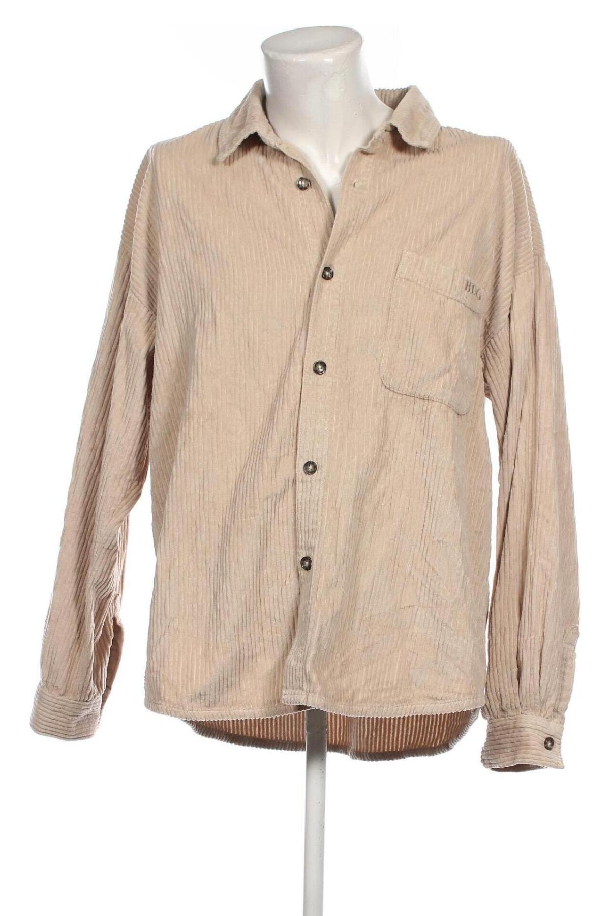 Ανδρικό πουκάμισο BDG, Μέγεθος L, Χρώμα  Μπέζ, Τιμή 21,83 €