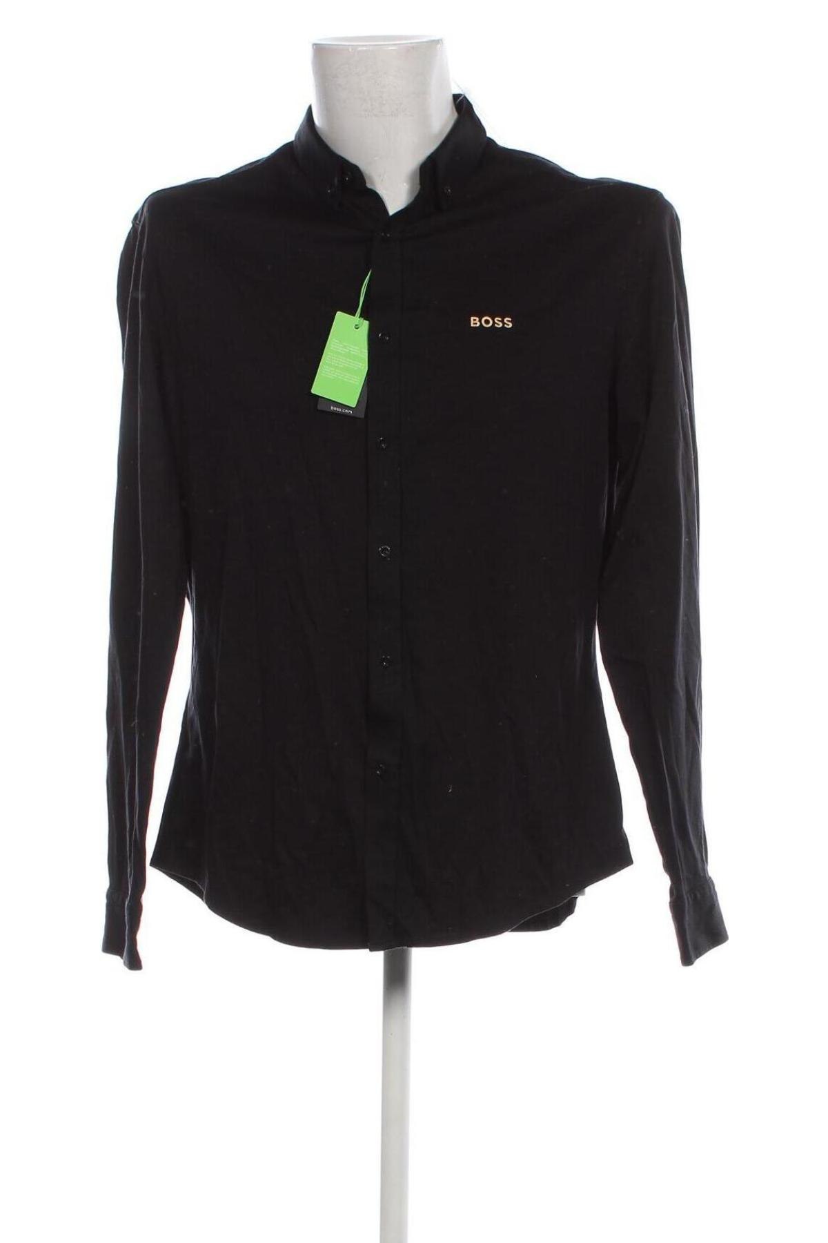 Мъжка риза BOSS, Размер L, Цвят Черен, Цена 194,40 лв.