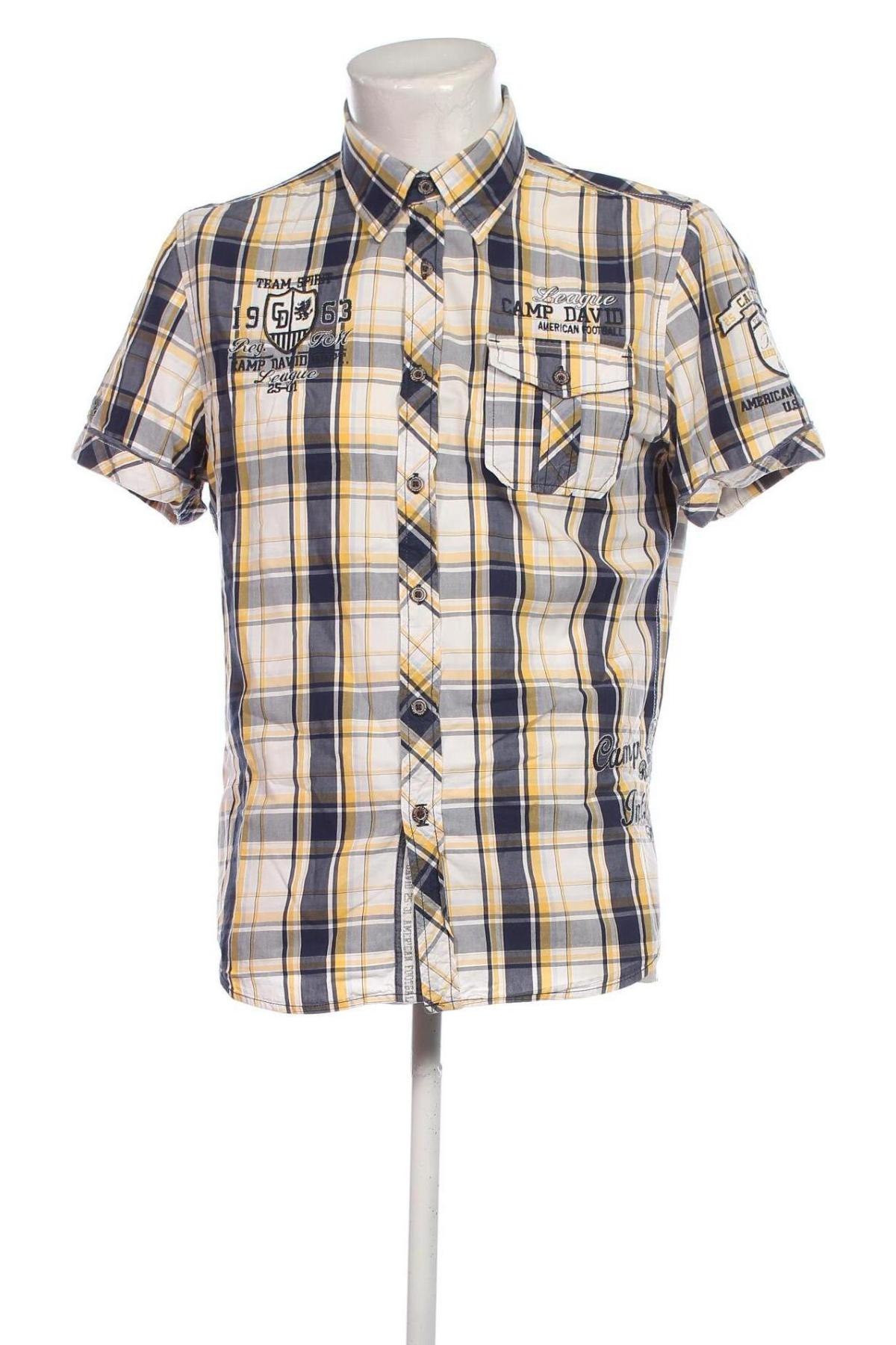 Herrenhemd Camp David, Größe M, Farbe Mehrfarbig, Preis 13,26 €