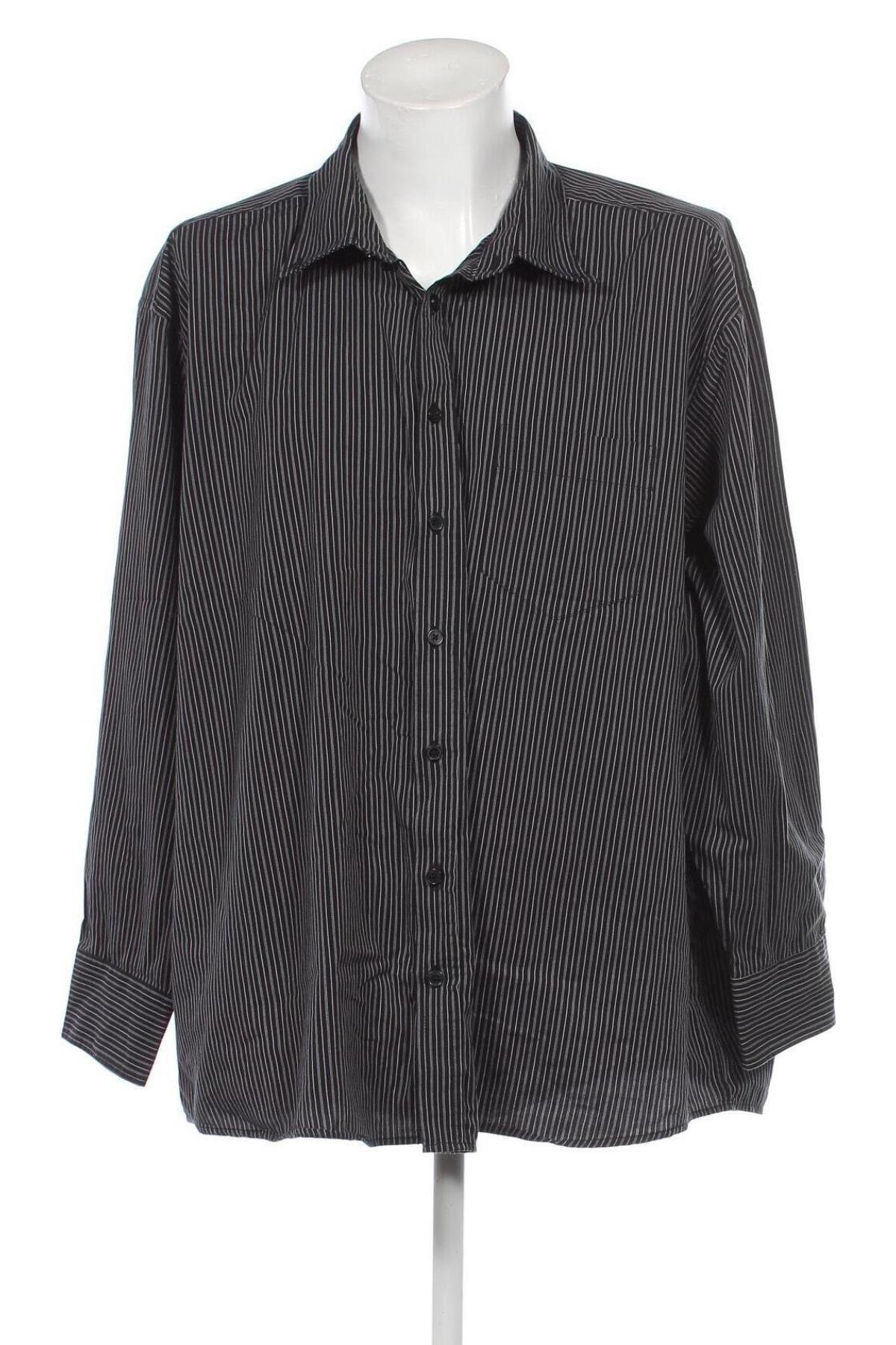 Ανδρικό πουκάμισο Canda, Μέγεθος 5XL, Χρώμα Μαύρο, Τιμή 17,94 €
