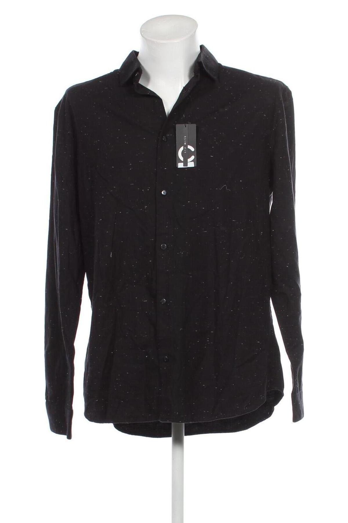Ανδρικό πουκάμισο Cubus, Μέγεθος XL, Χρώμα Μαύρο, Τιμή 8,97 €