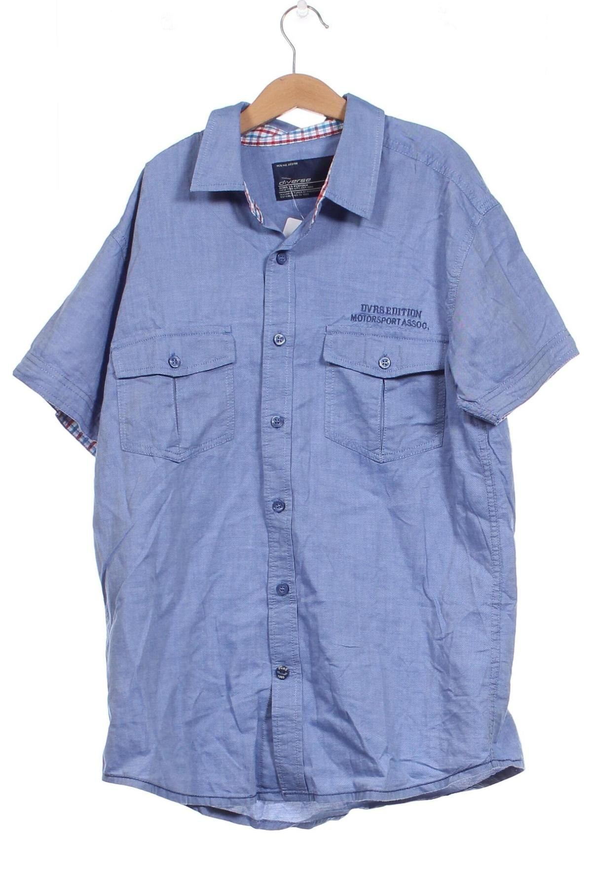 Ανδρικό πουκάμισο Diverse, Μέγεθος S, Χρώμα Μπλέ, Τιμή 8,95 €
