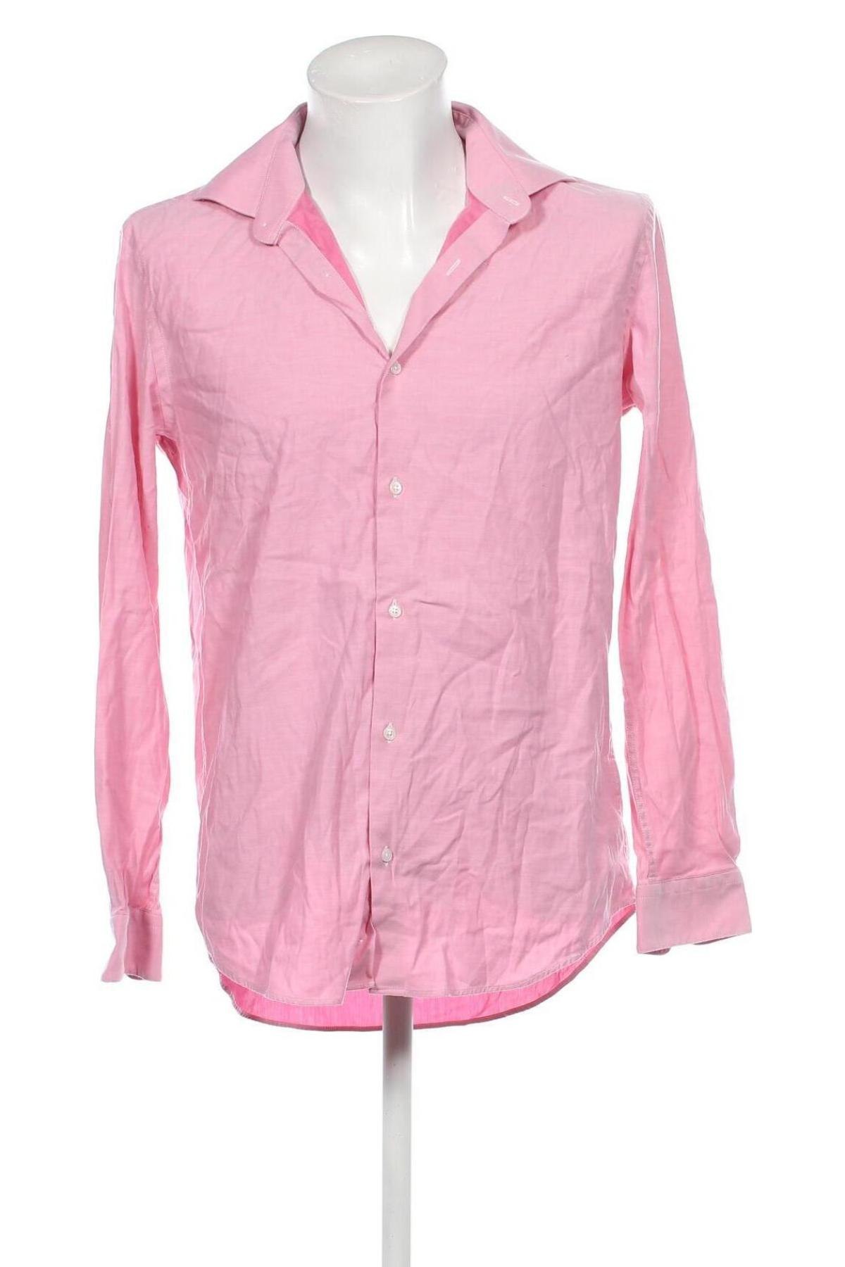 Ανδρικό πουκάμισο Dressmann, Μέγεθος L, Χρώμα Ρόζ , Τιμή 5,89 €