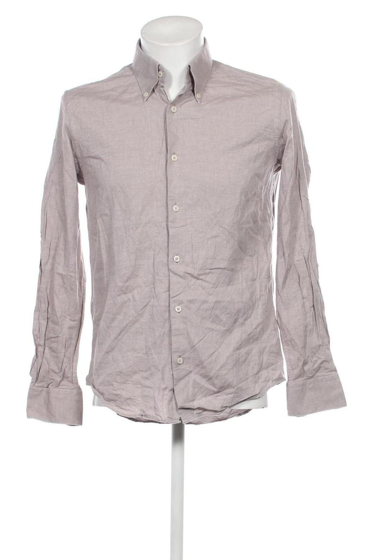 Ανδρικό πουκάμισο Dressmann, Μέγεθος M, Χρώμα  Μπέζ, Τιμή 6,31 €