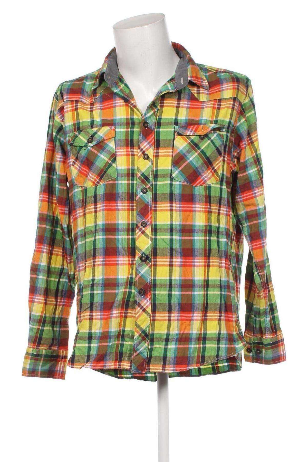 Ανδρικό πουκάμισο Dressmann, Μέγεθος XL, Χρώμα Πολύχρωμο, Τιμή 10,52 €