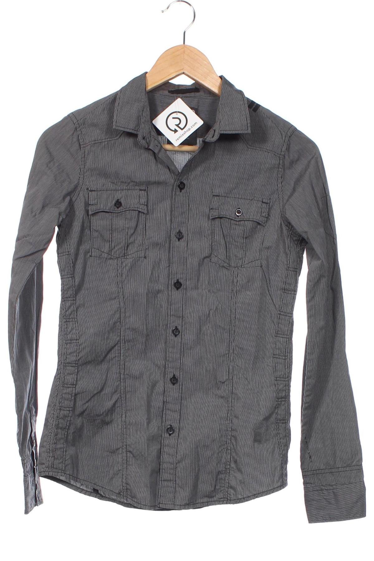 Ανδρικό πουκάμισο G-Star Raw, Μέγεθος S, Χρώμα Γκρί, Τιμή 20,71 €