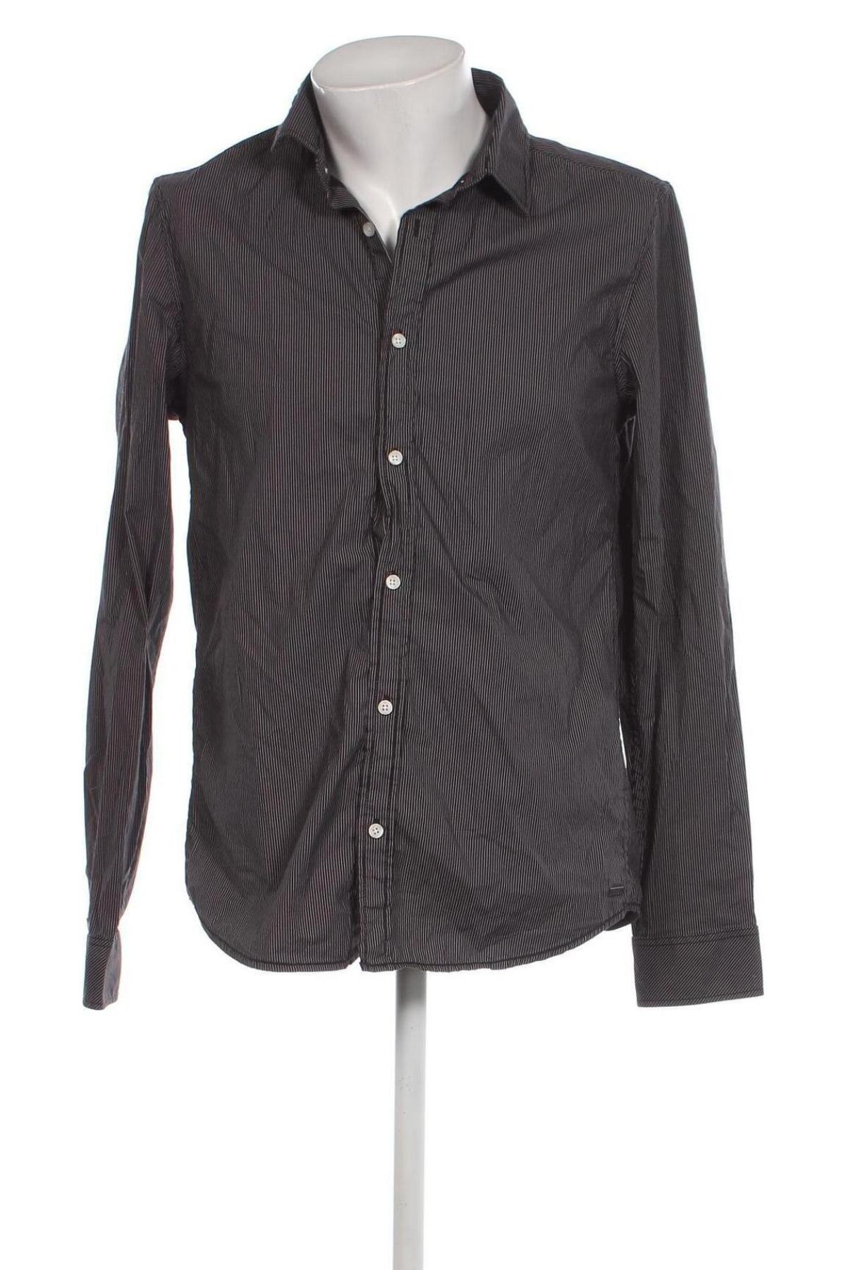 Ανδρικό πουκάμισο Garcia Jeans, Μέγεθος L, Χρώμα Μαύρο, Τιμή 9,46 €