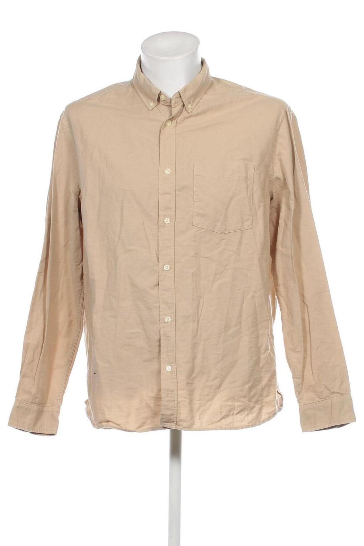 Herrenhemd H&M, Größe XL, Farbe Beige, Preis 10,09 €