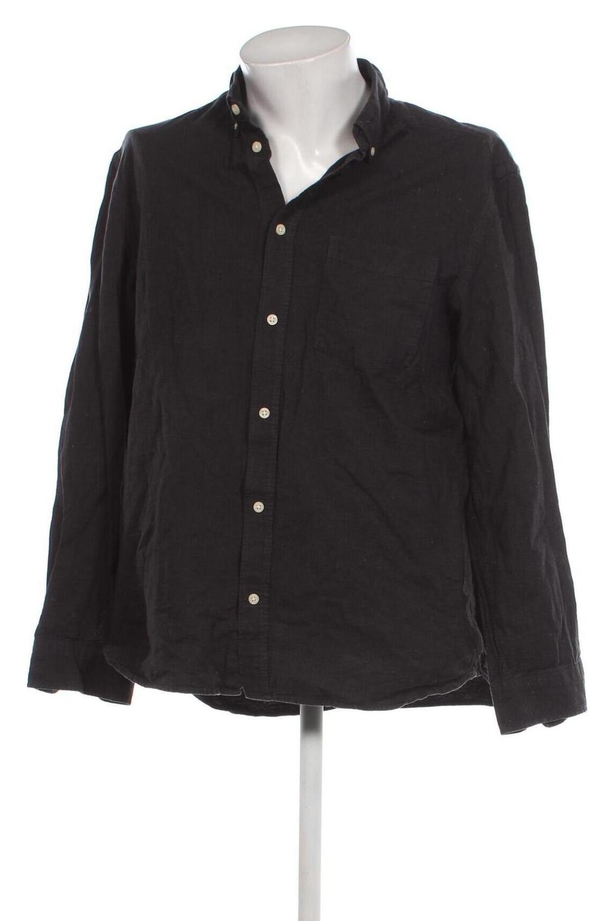 Ανδρικό πουκάμισο H&M, Μέγεθος XXL, Χρώμα Γκρί, Τιμή 8,97 €