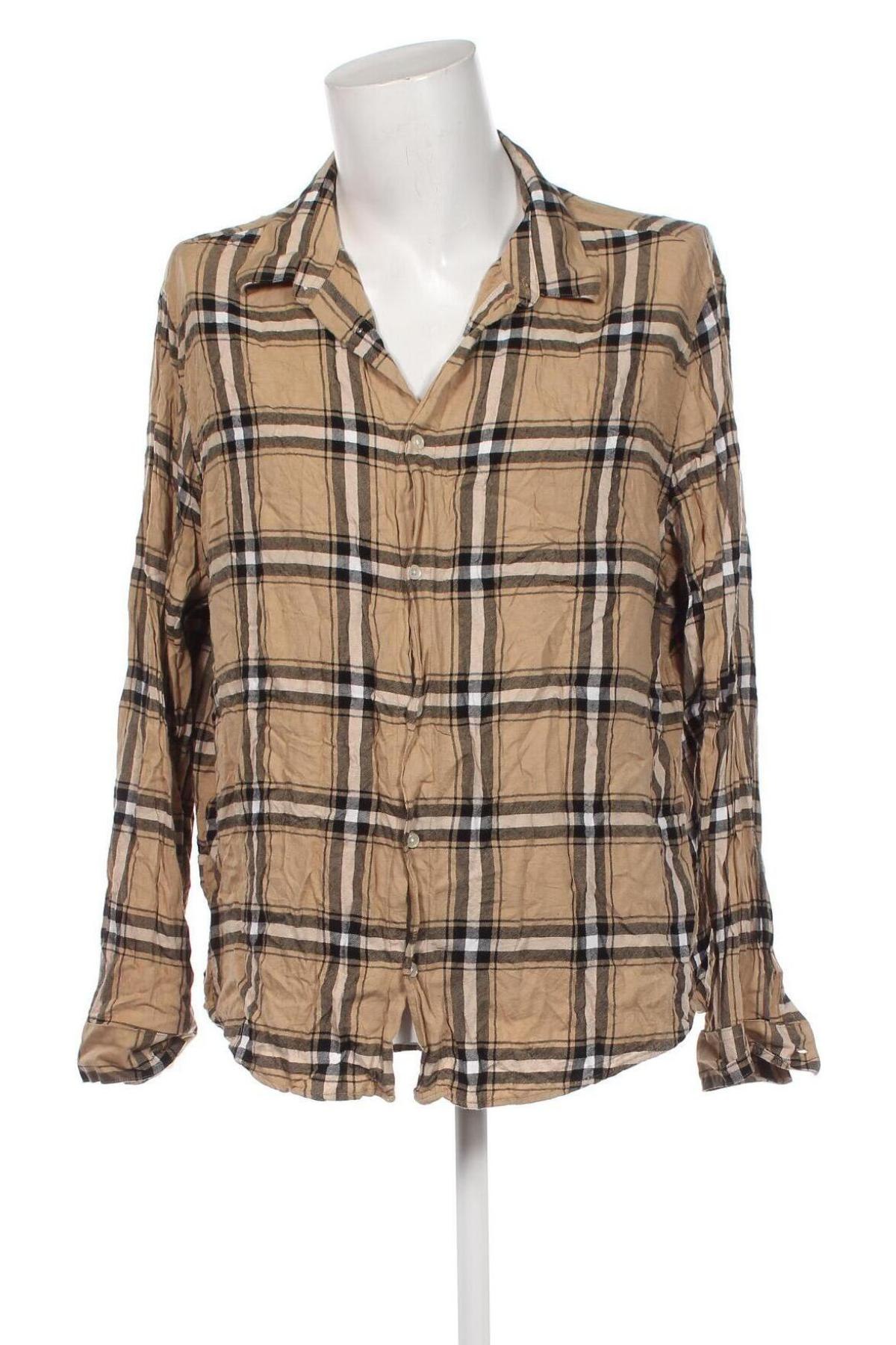 Ανδρικό πουκάμισο H&M, Μέγεθος XXL, Χρώμα Πολύχρωμο, Τιμή 8,07 €