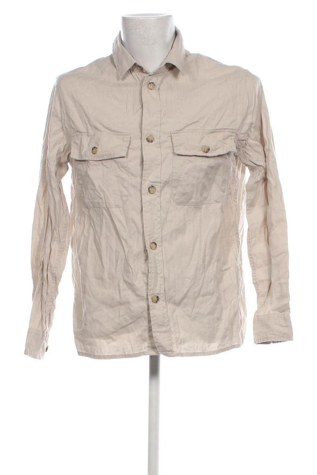 Herrenhemd H&M, Größe M, Farbe Beige, Preis € 10,49