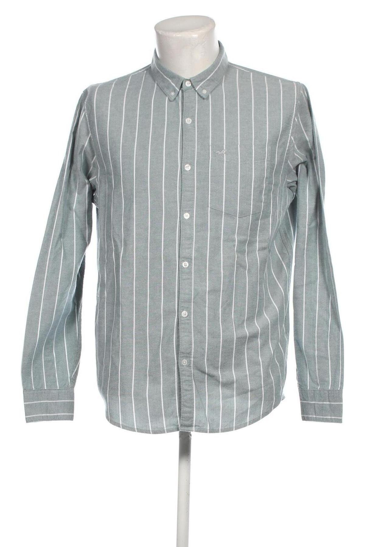 Ανδρικό πουκάμισο Hollister, Μέγεθος L, Χρώμα Πράσινο, Τιμή 10,54 €