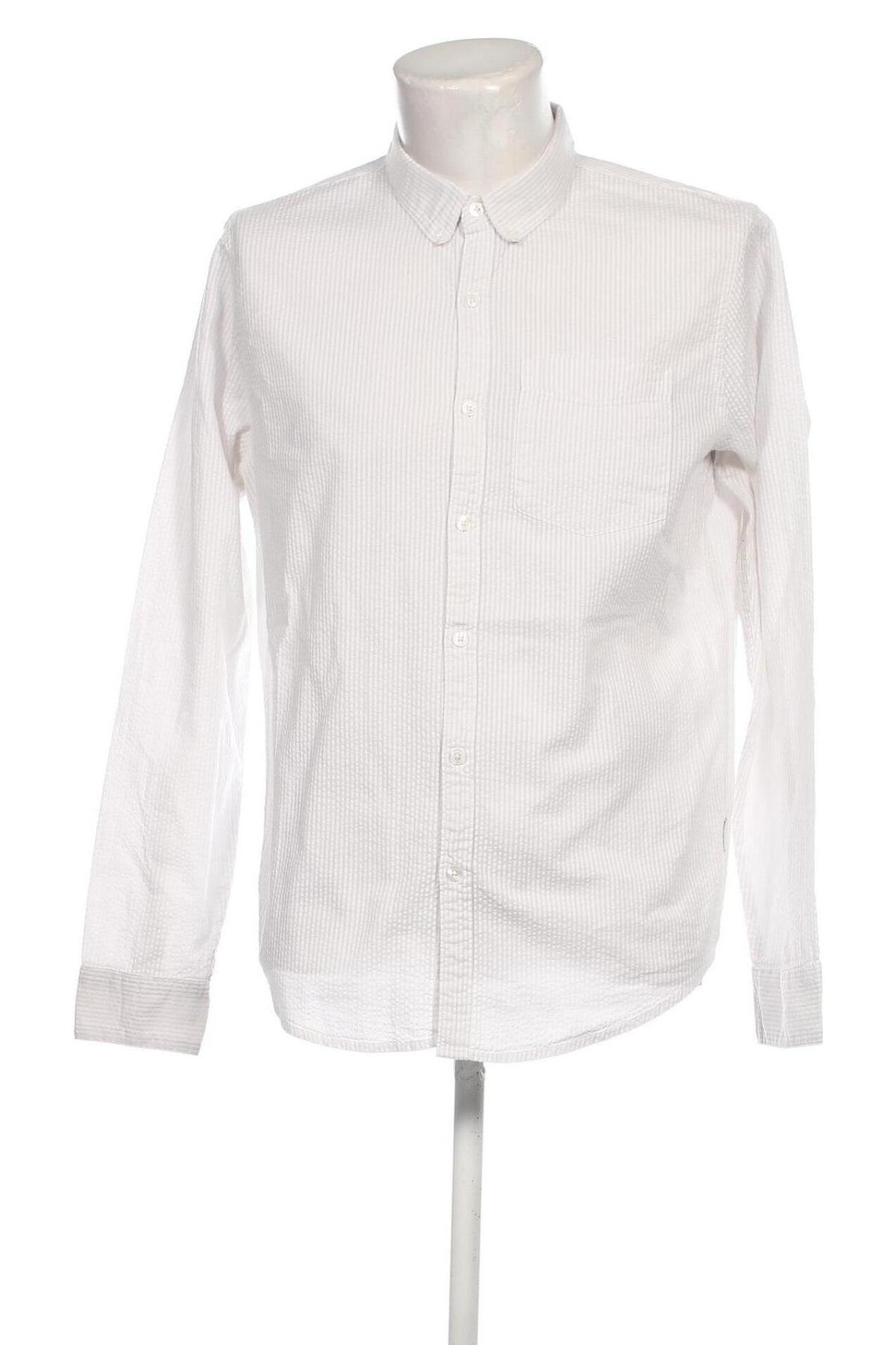 Herrenhemd Hollister, Größe L, Farbe Weiß, Preis € 17,00