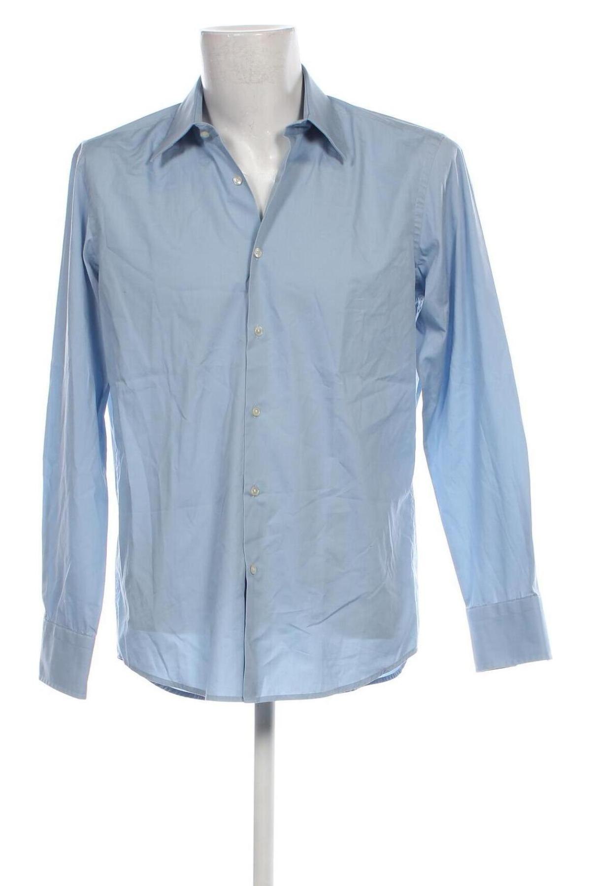 Herrenhemd Hugo Boss, Größe L, Farbe Blau, Preis 36,32 €