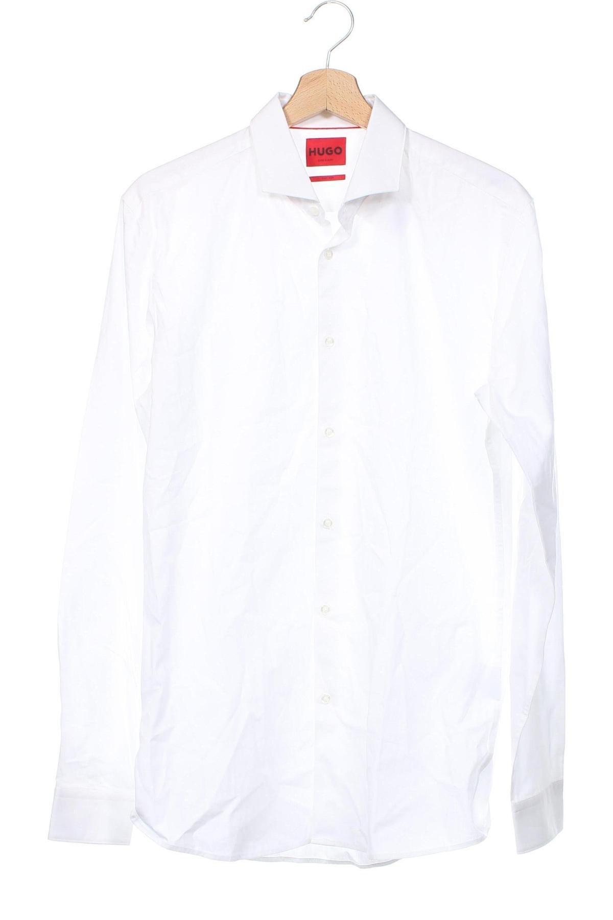 Мъжка риза Hugo Boss, Размер M, Цвят Бял, Цена 97,20 лв.