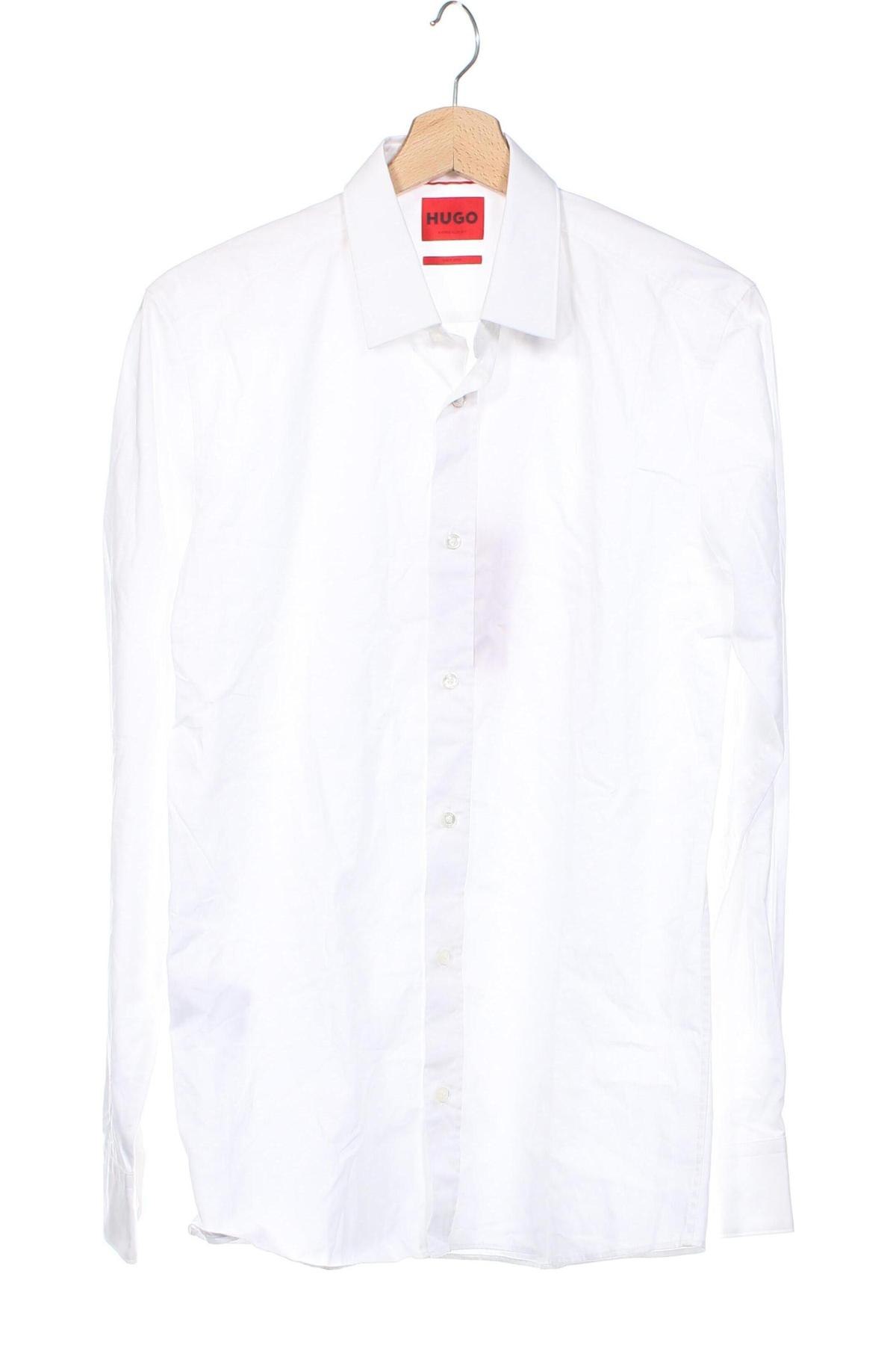 Ανδρικό πουκάμισο Hugo Boss, Μέγεθος S, Χρώμα Λευκό, Τιμή 50,10 €