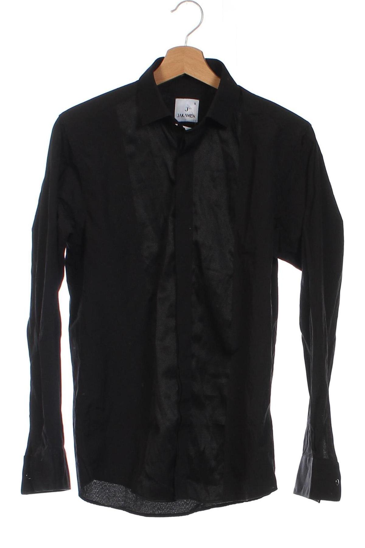 Ανδρικό πουκάμισο Jakamen, Μέγεθος S, Χρώμα Μαύρο, Τιμή 4,21 €