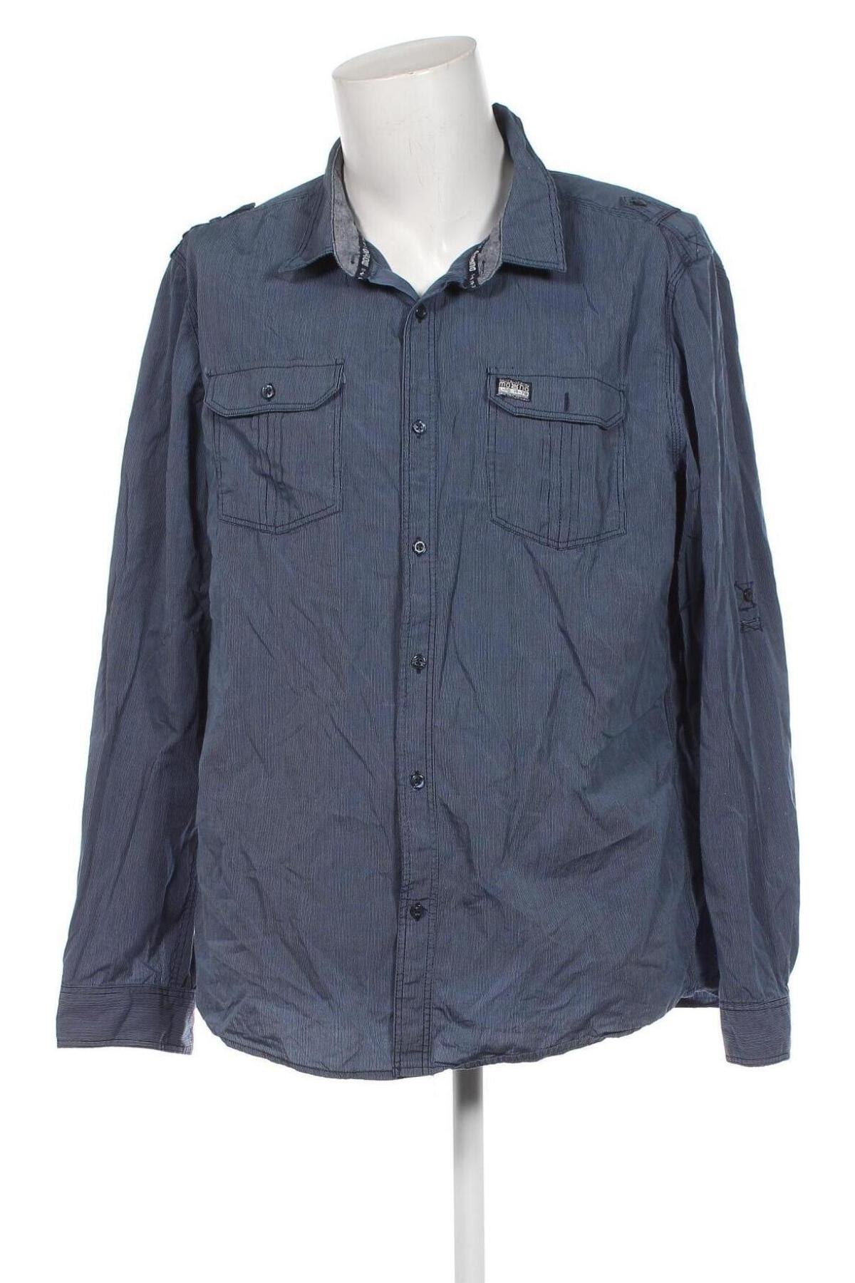 Мъжка риза Jean Pascale, Размер XXL, Цвят Син, Цена 13,05 лв.