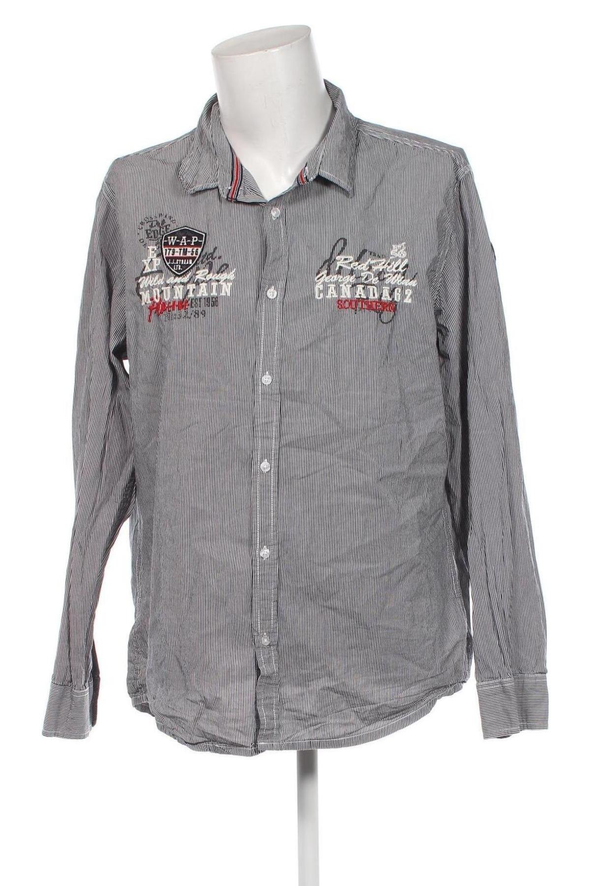 Ανδρικό πουκάμισο Jean Pascale, Μέγεθος XXL, Χρώμα Γκρί, Τιμή 17,94 €