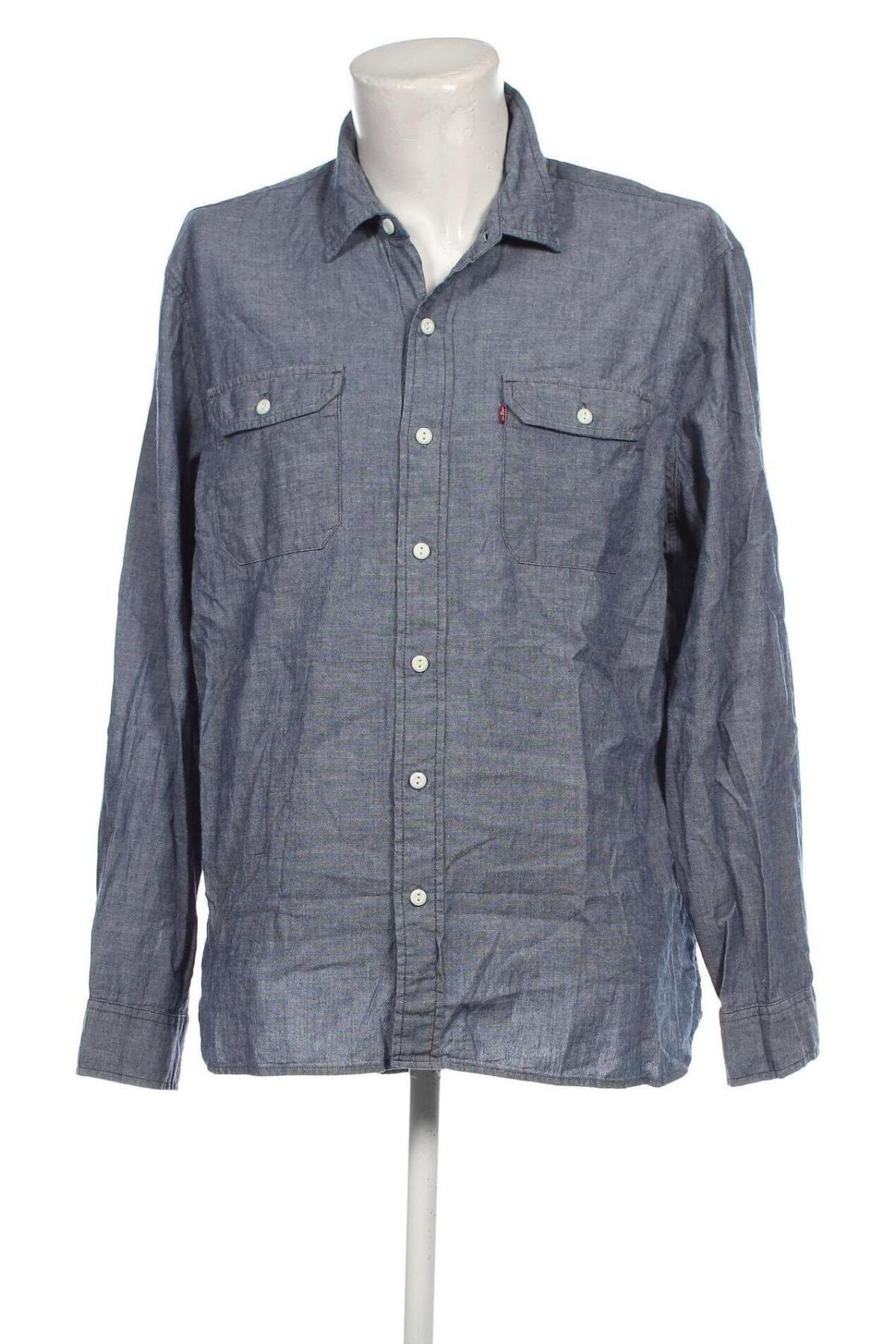 Ανδρικό πουκάμισο Levi's, Μέγεθος XXL, Χρώμα Μπλέ, Τιμή 28,13 €