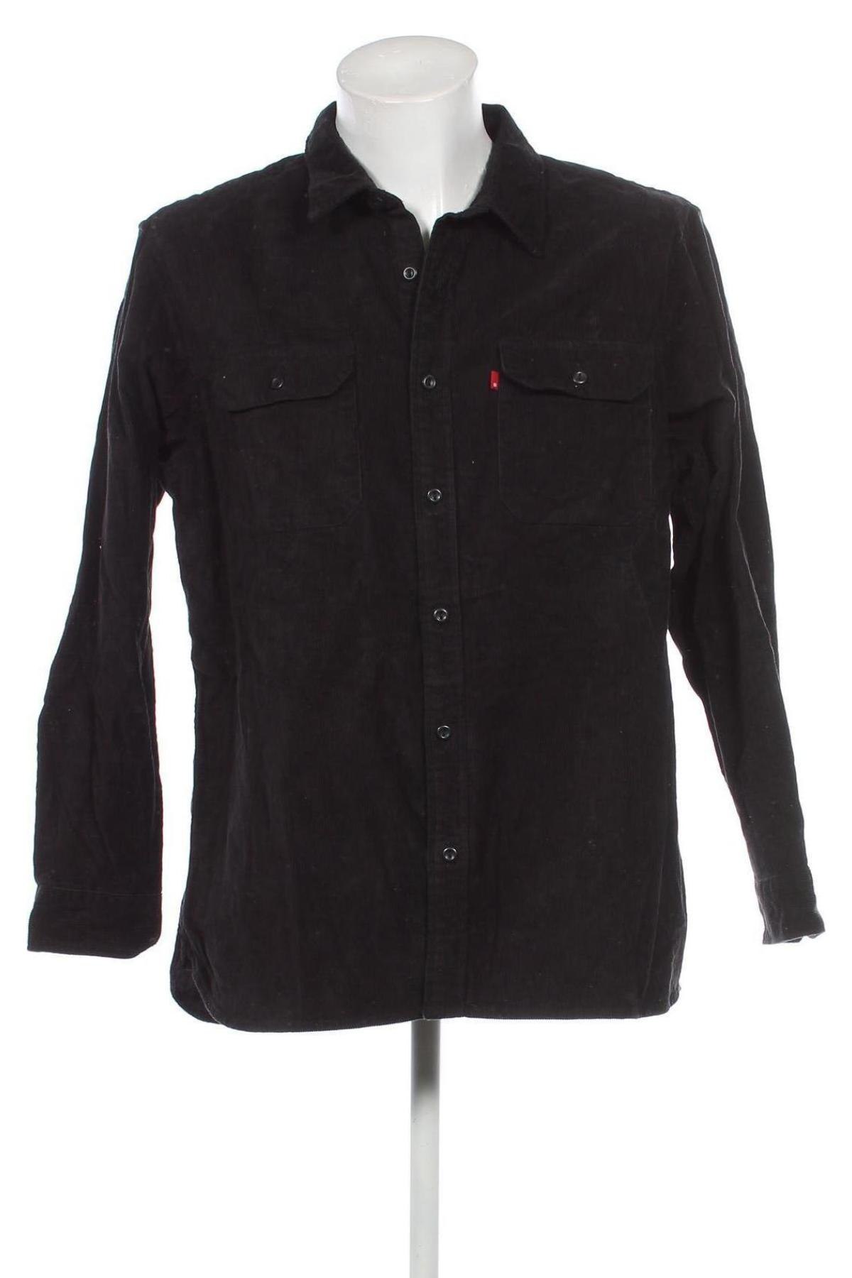 Ανδρικό πουκάμισο Levi's, Μέγεθος L, Χρώμα Μαύρο, Τιμή 31,96 €
