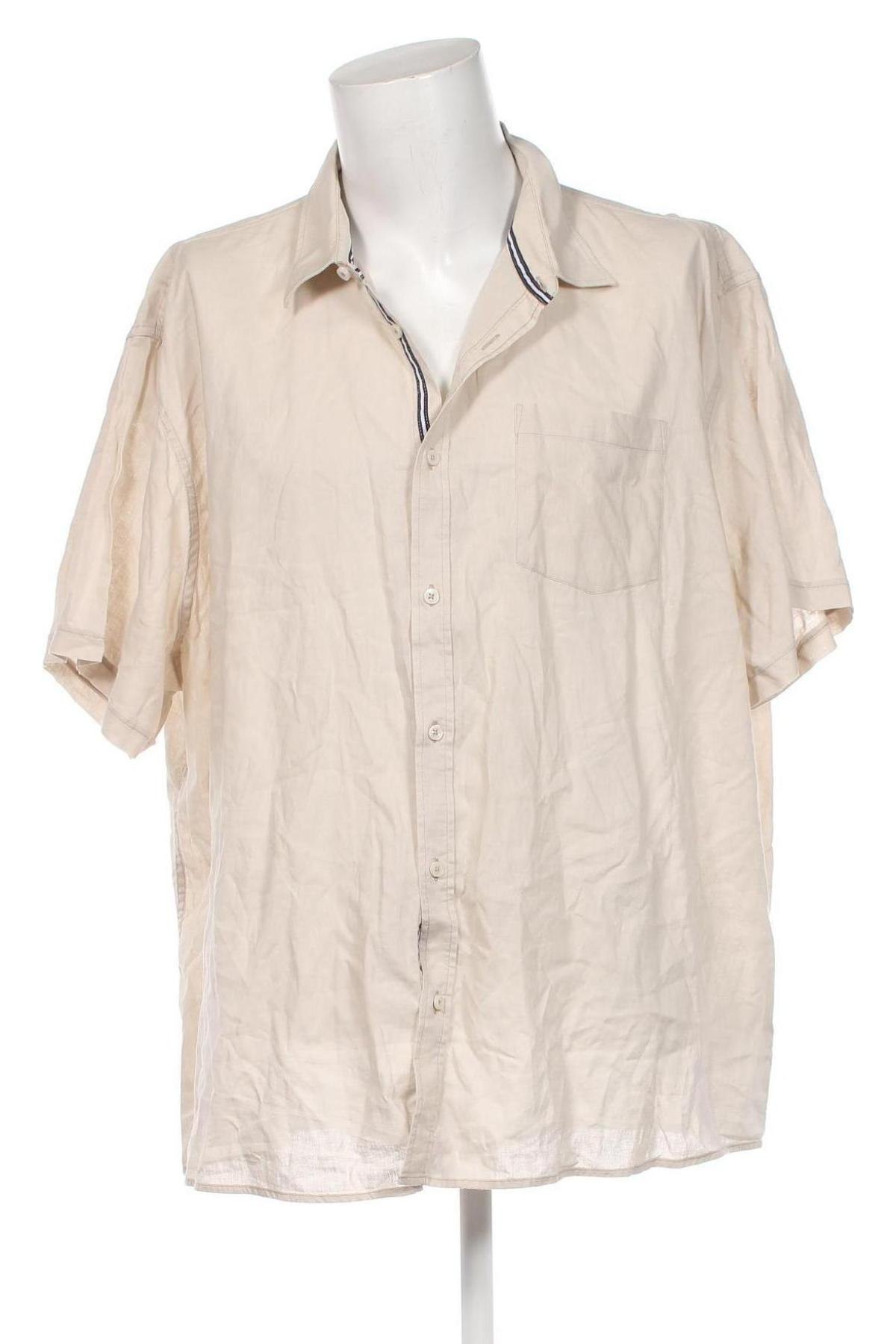 Pánská košile  Livergy, Velikost 4XL, Barva Krémová, Cena  462,00 Kč