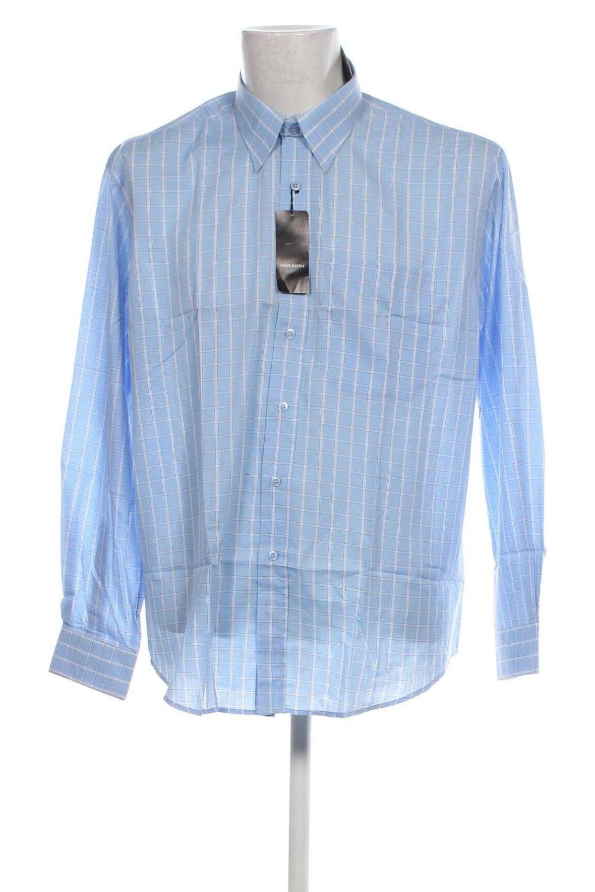 Ανδρικό πουκάμισο Maldini, Μέγεθος XL, Χρώμα Μπλέ, Τιμή 23,82 €